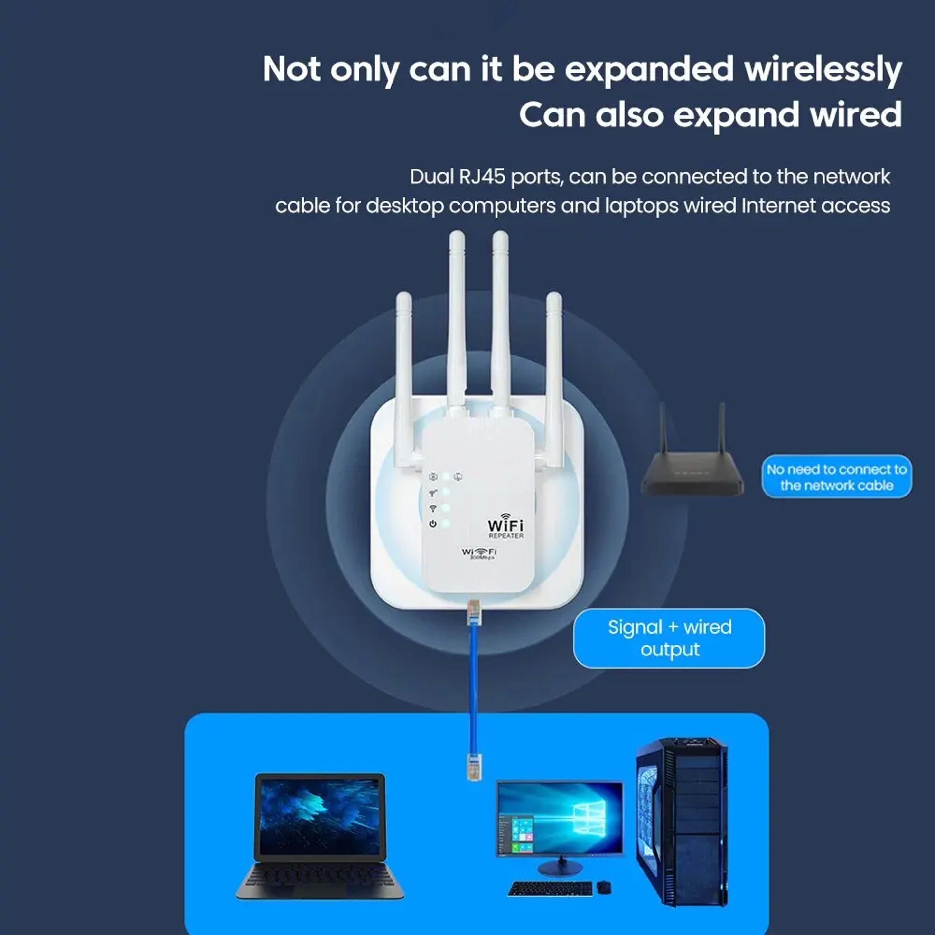 Smart Boost Long Range WiFi Extender Wireless Signal Repeater  Router Amplifier 3