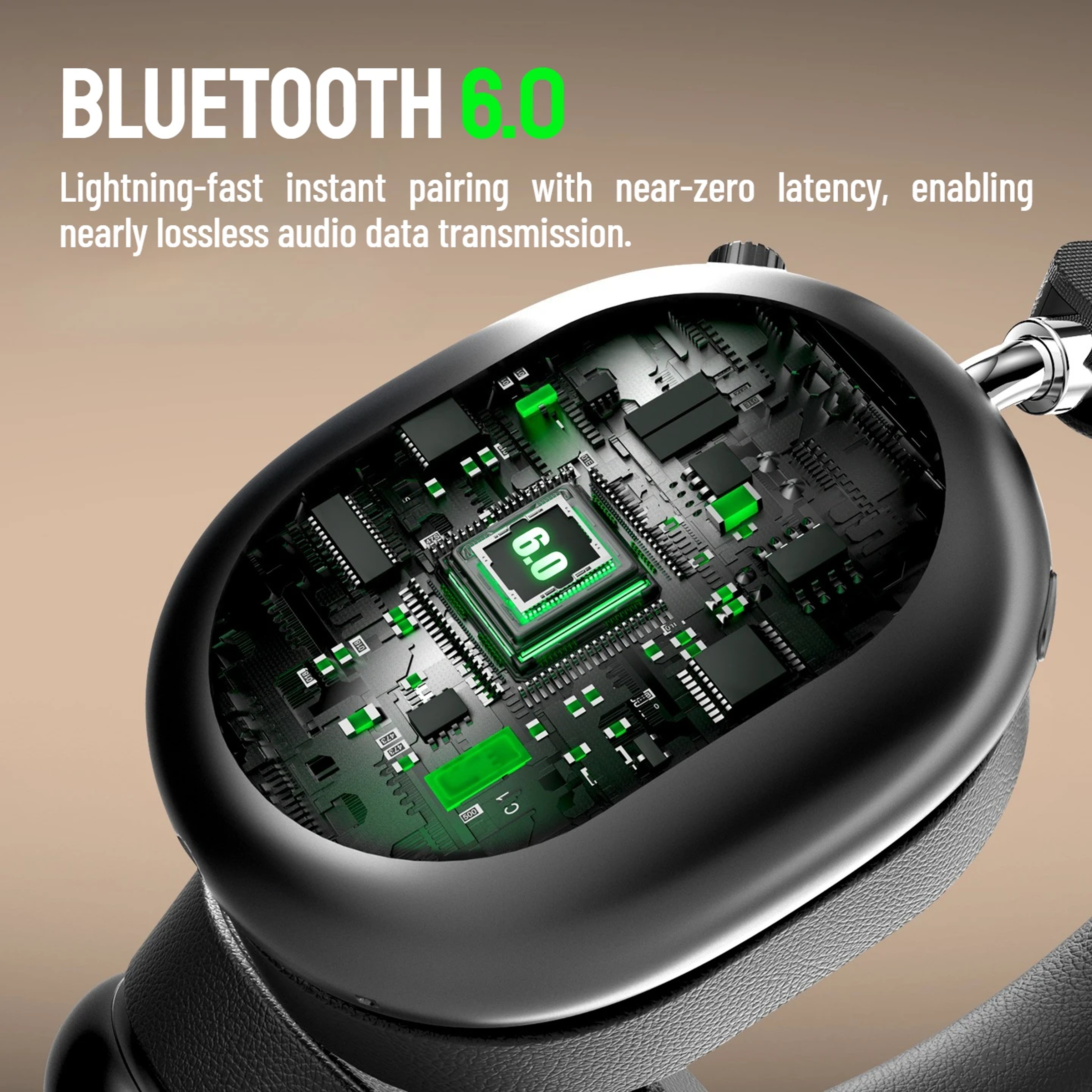 Pro ANC Wireless Over Ear Headphones With Bluetooth  Deep Bass 1