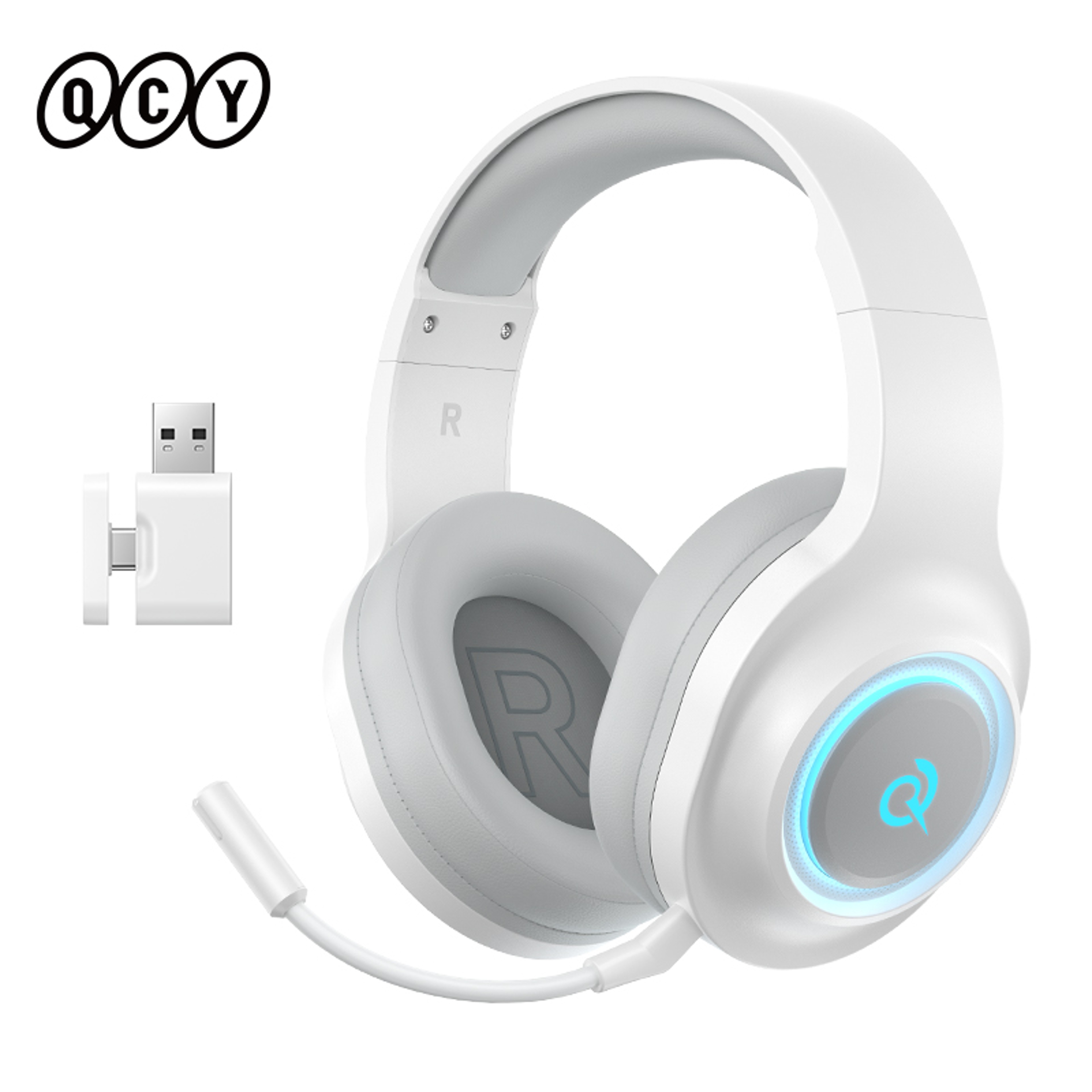 Bluetooth RGB Gaming Headset With Surround Sound  Noise Reducing Mic 5