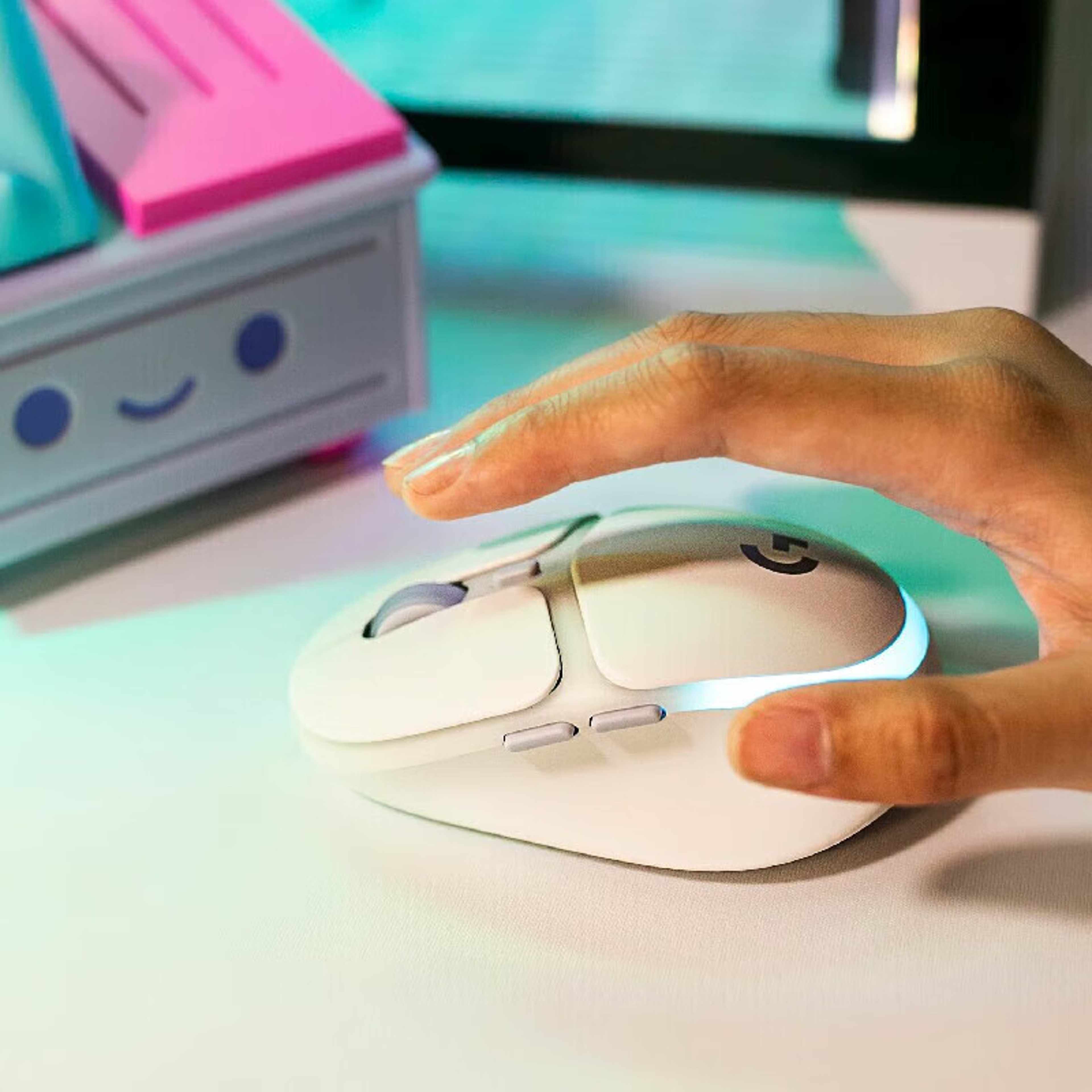 Cute Wireless Bluetooth Gaming Mouse Rechargeable Multi Mode For Girls Gift 1
