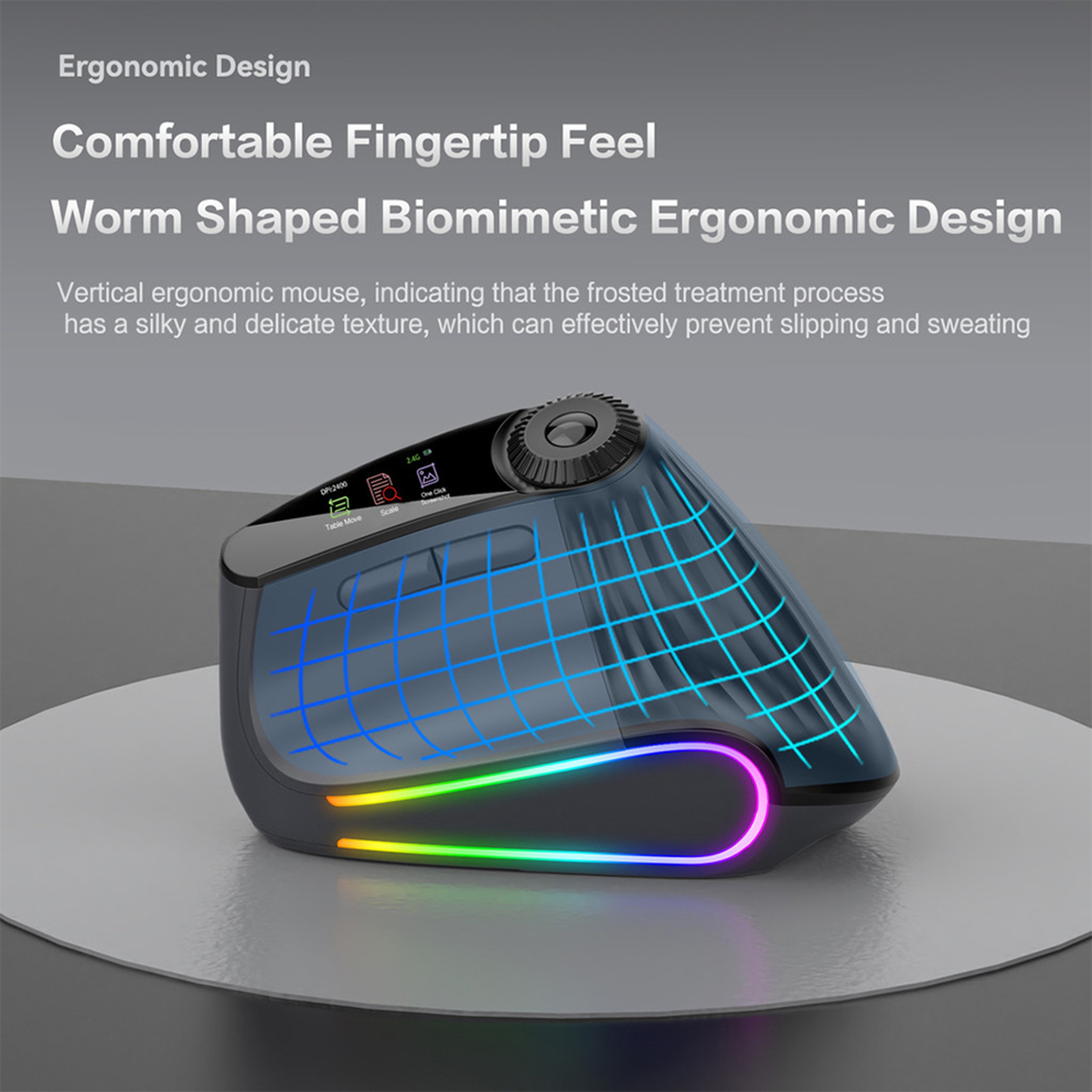 Wireless Mouse With Flying Scroll Bluetooth Gaming Rechargeable Precision Control 2