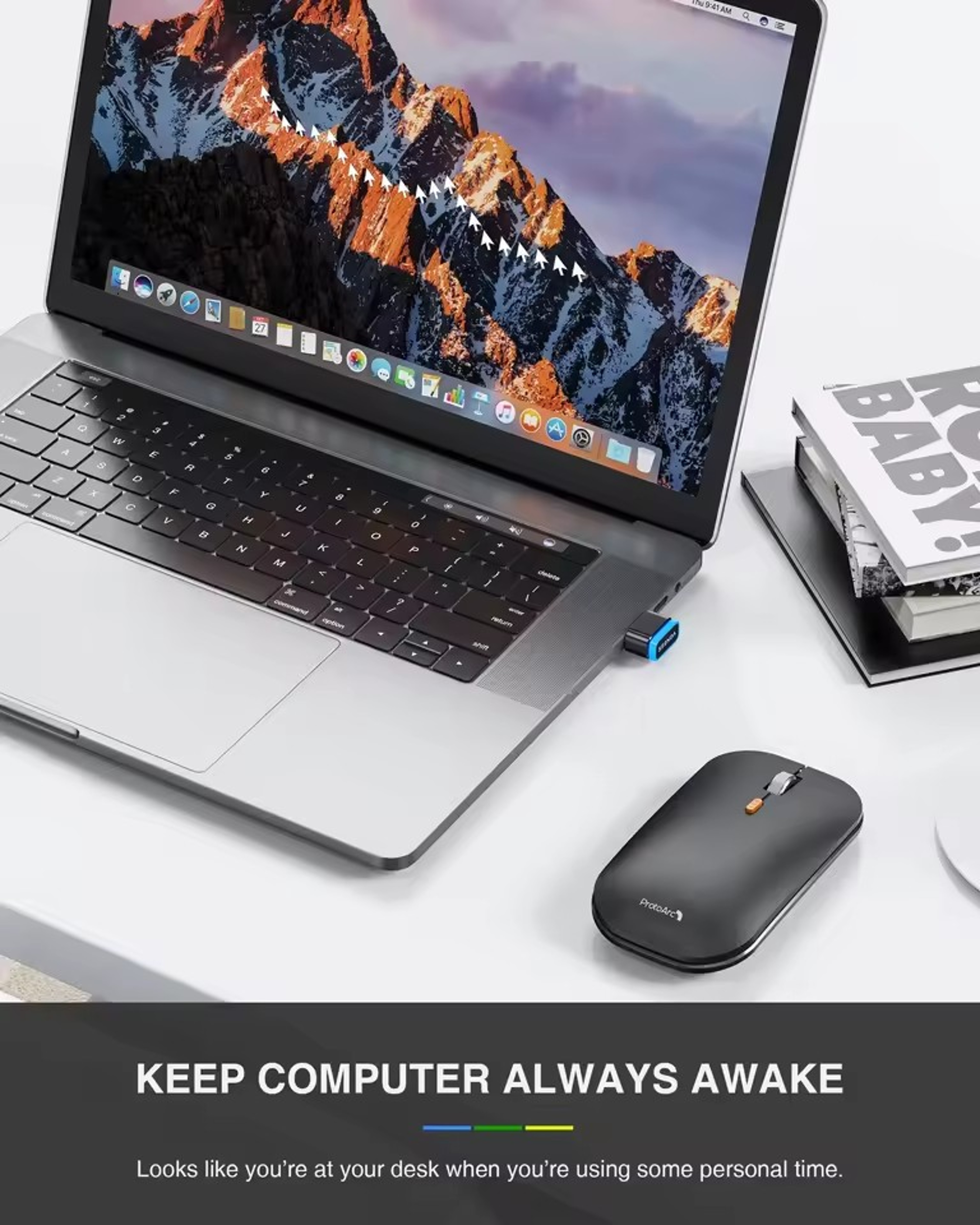 Undetectable Mouse Jiggler USB Mouse Mover Computer Awake Device Driver Free 4