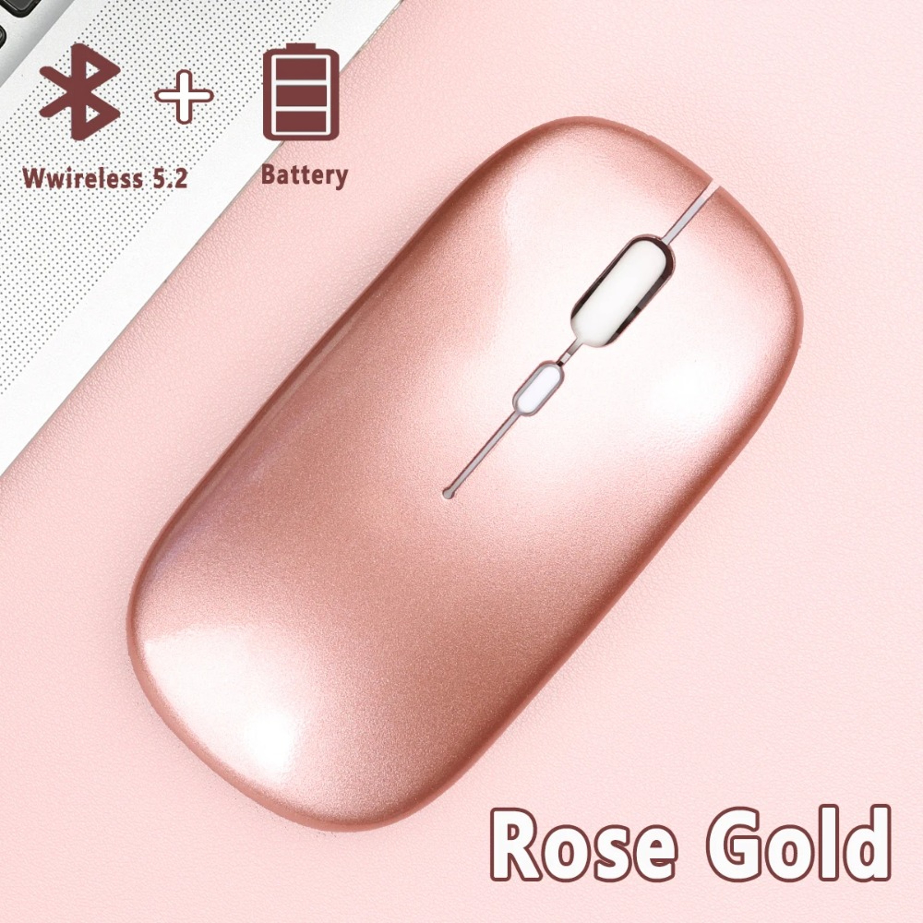 Silent Wireless Bluetooth Mouse For Laptop Tablet Ergonomic Noiseless Optical Mouse 8