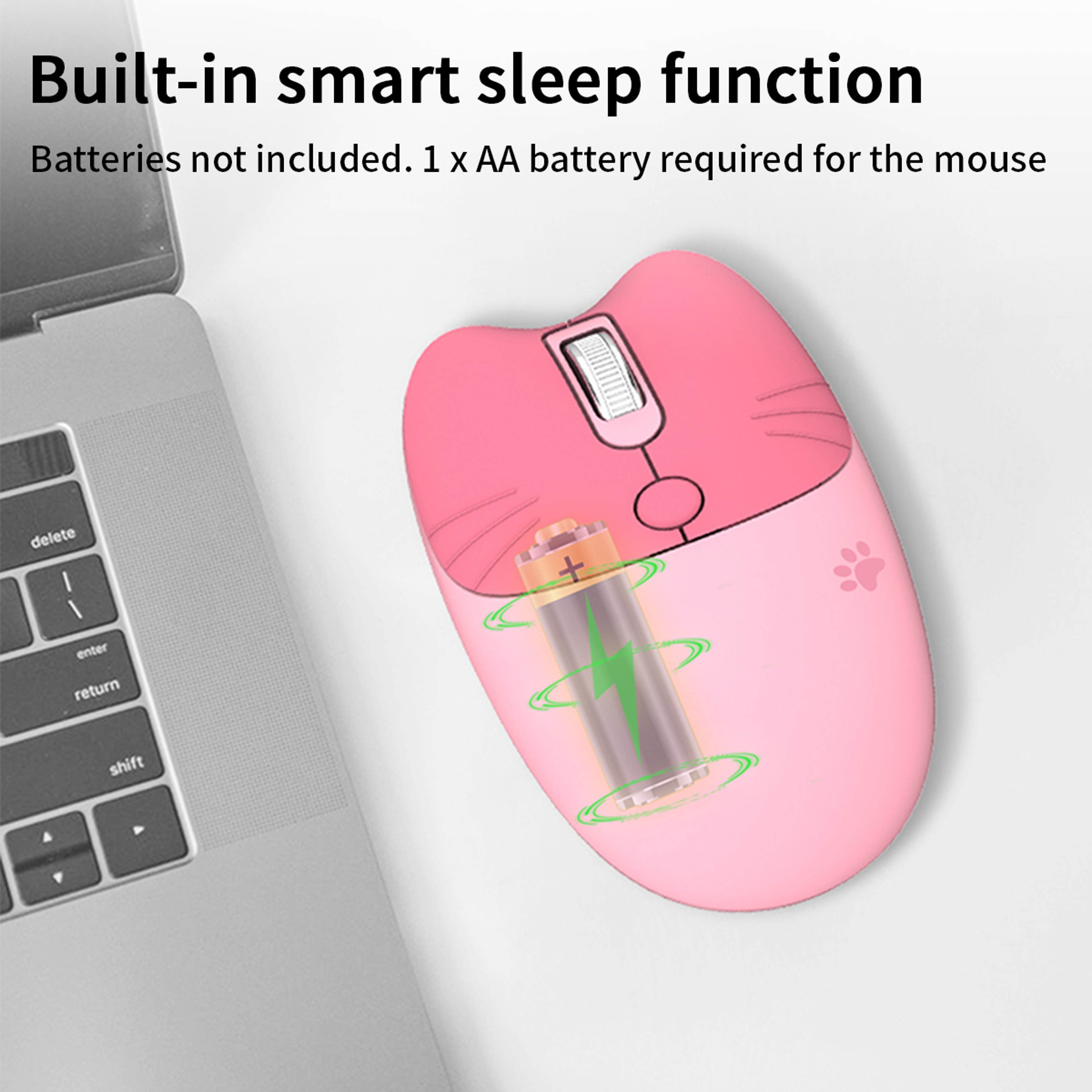 Cute Cat Wireless Mouse USB Receiver DPI Adjustable Laptop & Desktop Mouse – view 5