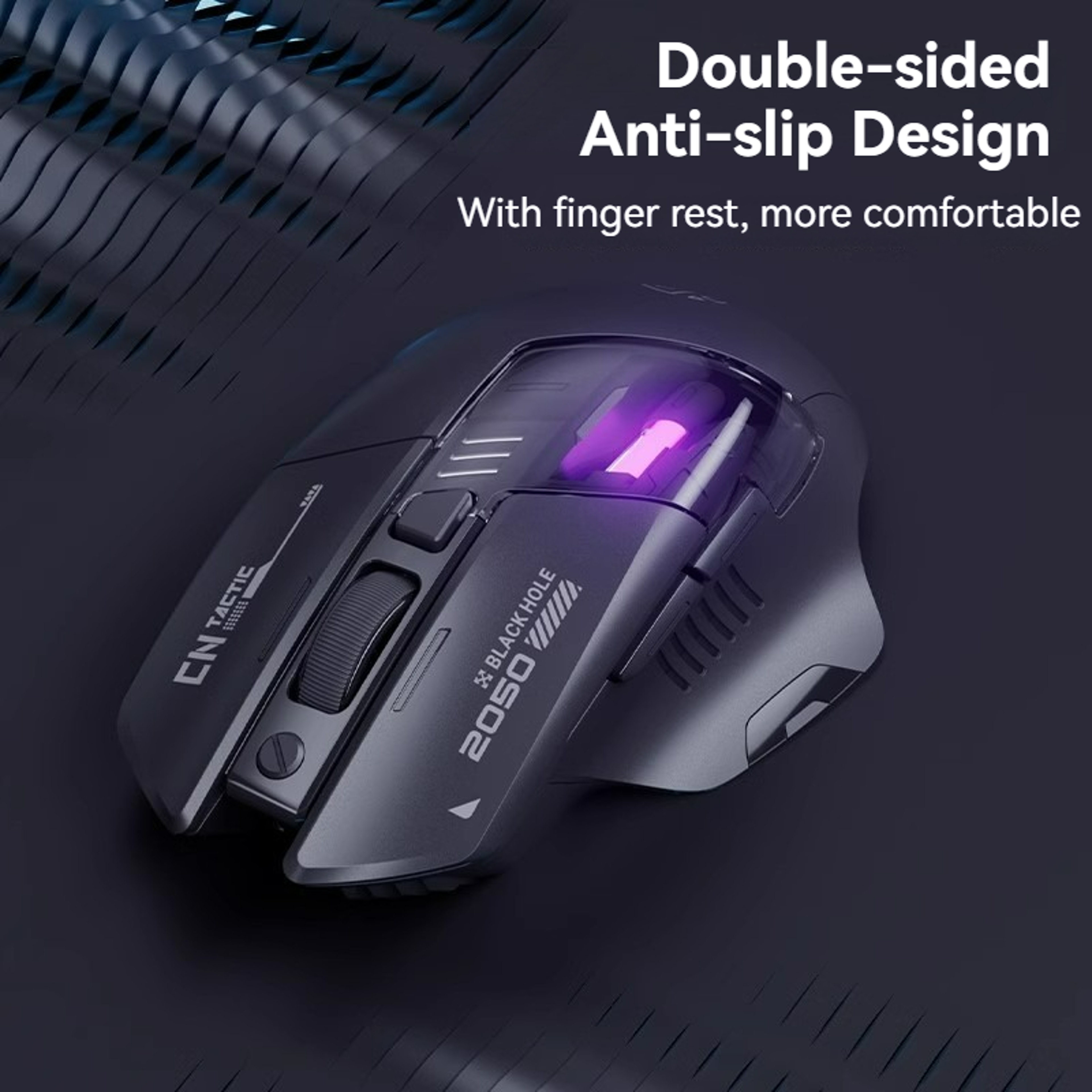 RGB Gaming Mouse DPI Ergonomic Three Mode Wireless Macro Programmable Mouse 4