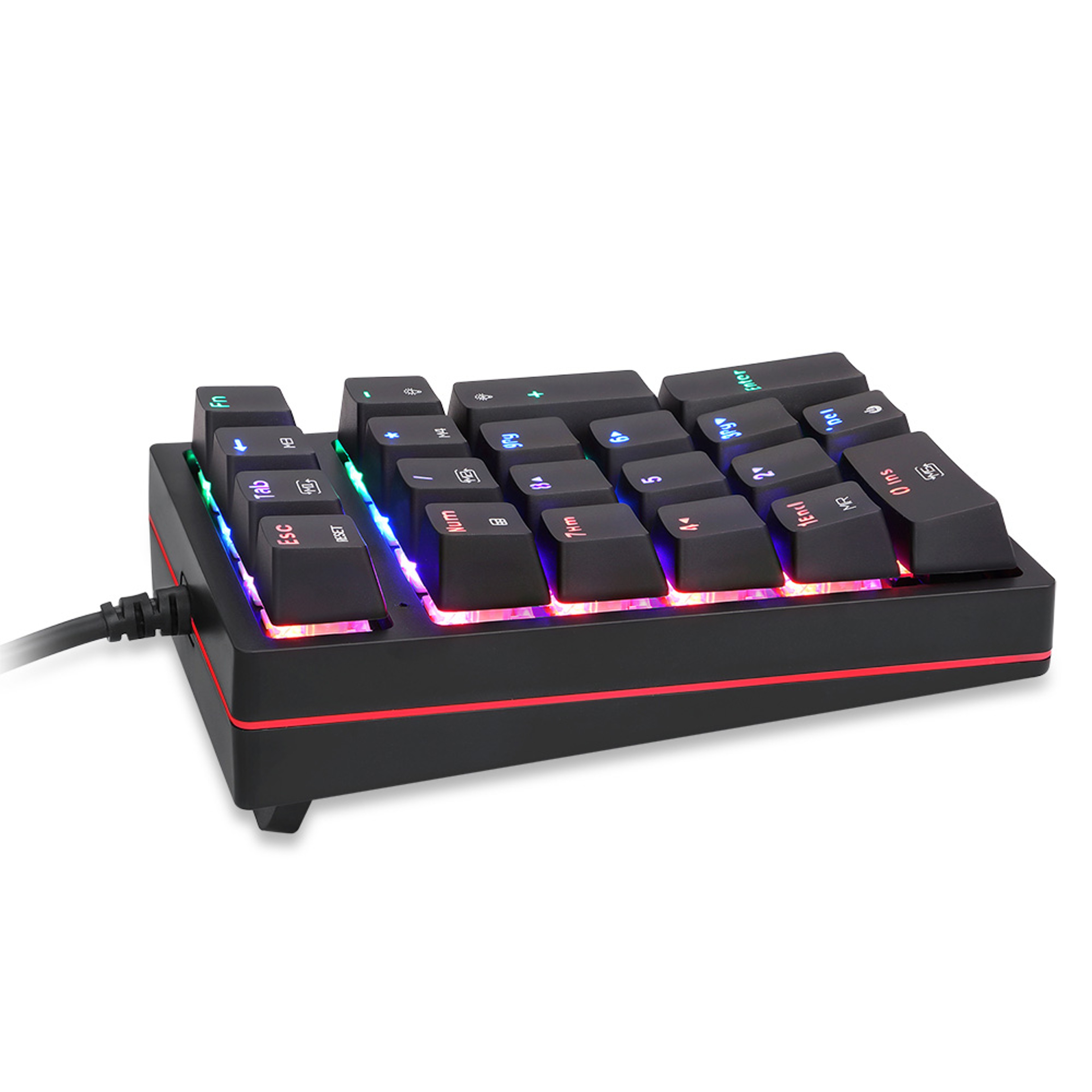 Mechanical Numeric Keypad RGB Numpad Wired Key Gaming Keyboard For PC And Laptop 1