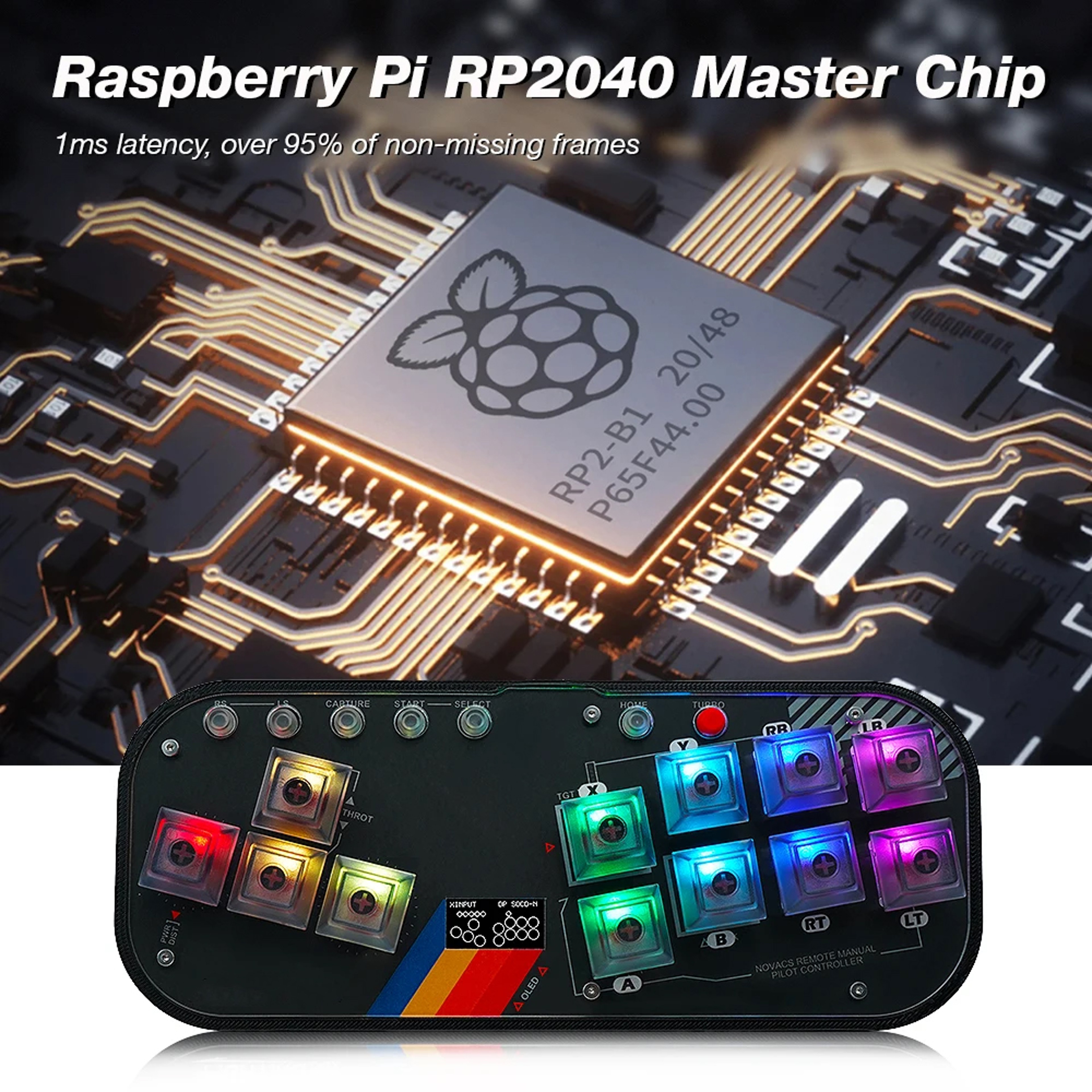 Pro RGB HitBox Arcade Controller With Cherry Switches For PC  Android 5