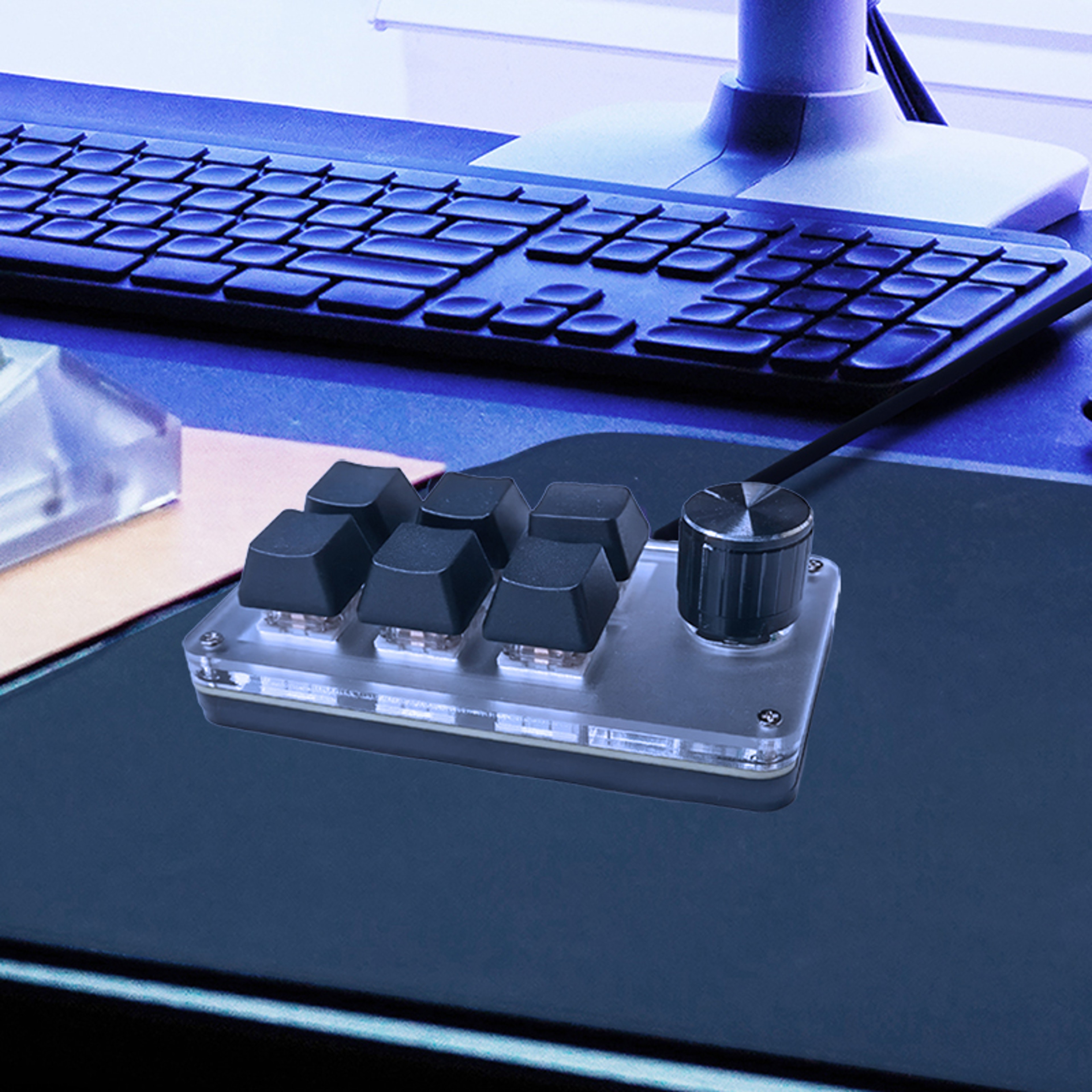 MacroPro RGB Custom Keypad  Knob Controller For Gaming Editing  Productivity 0
