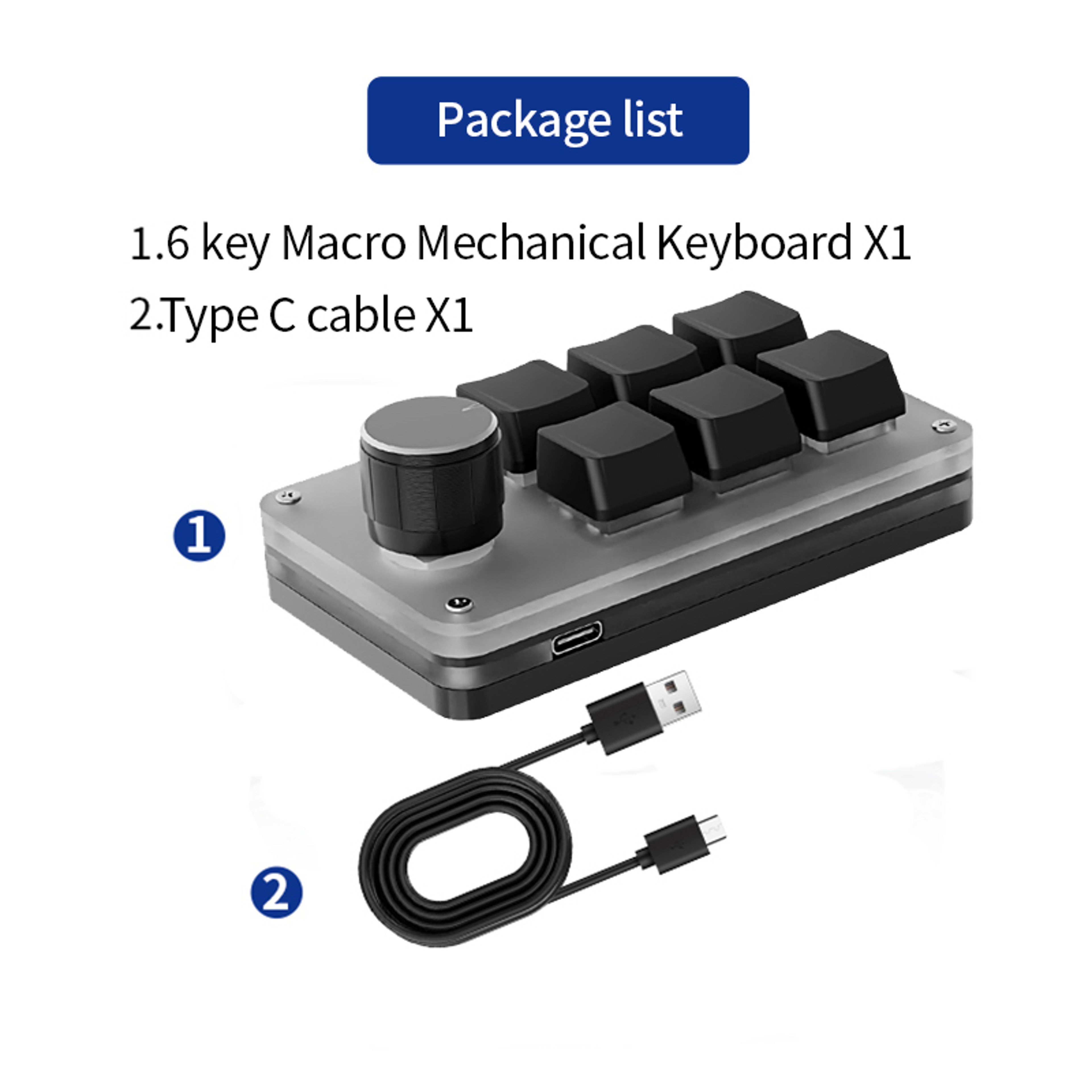 MacroPro RGB Custom Keypad  Knob Controller For Gaming Editing  Productivity 4