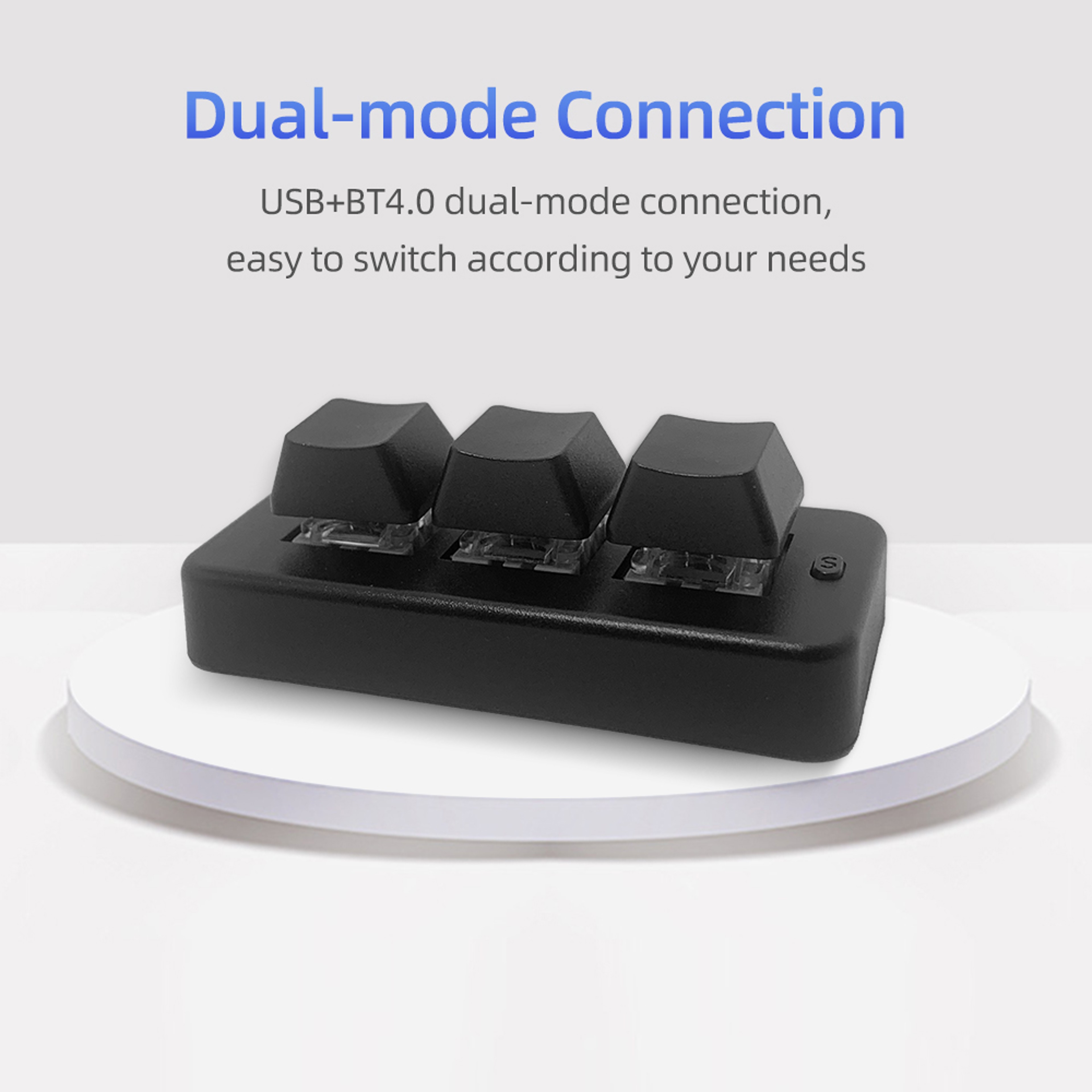 Mini Mechanical Macro Keypad With Bluetooth  USB Connectivity 3