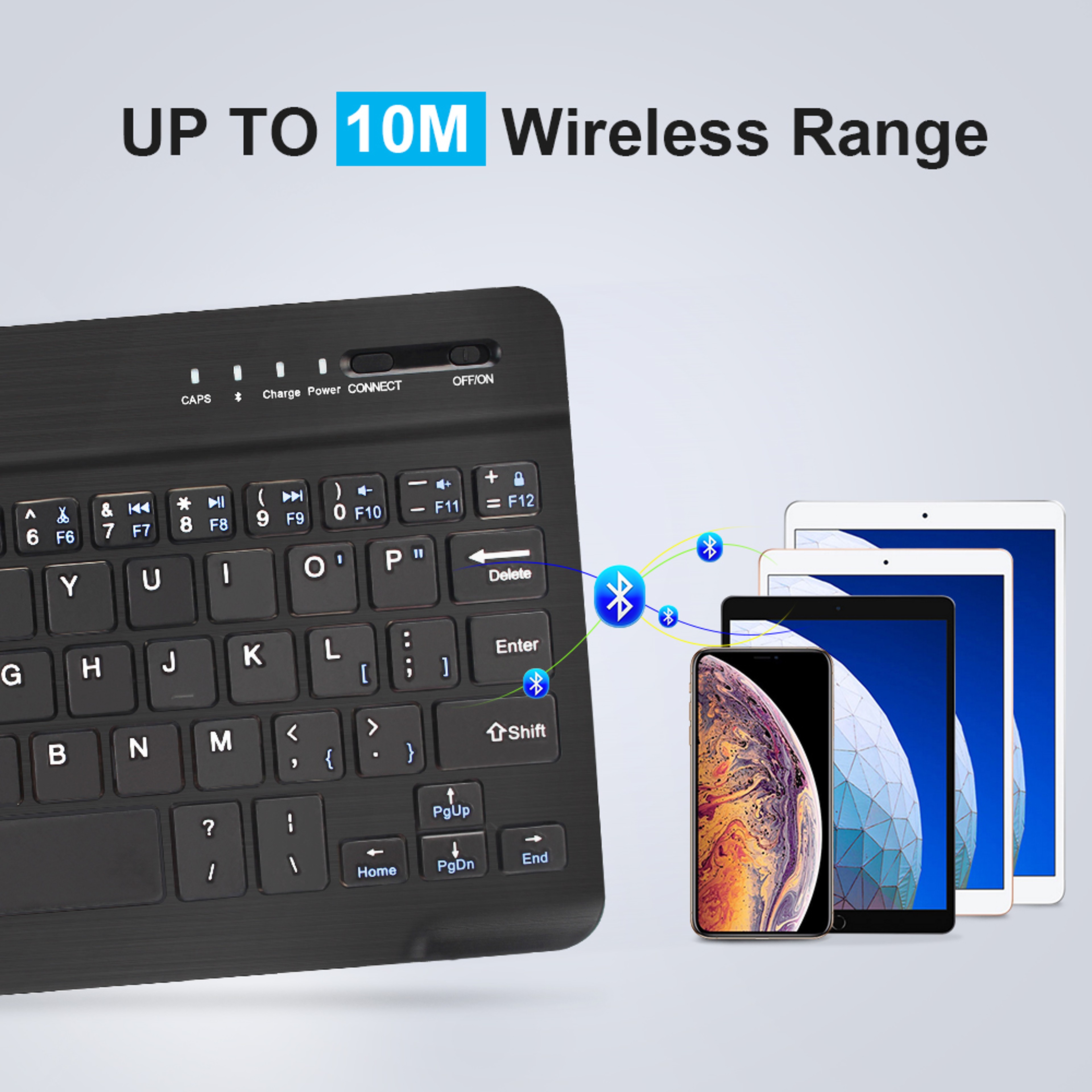 Mini Bluetooth Keyboard With Backlit Keys For Tablets Laptops  Smartphones 2