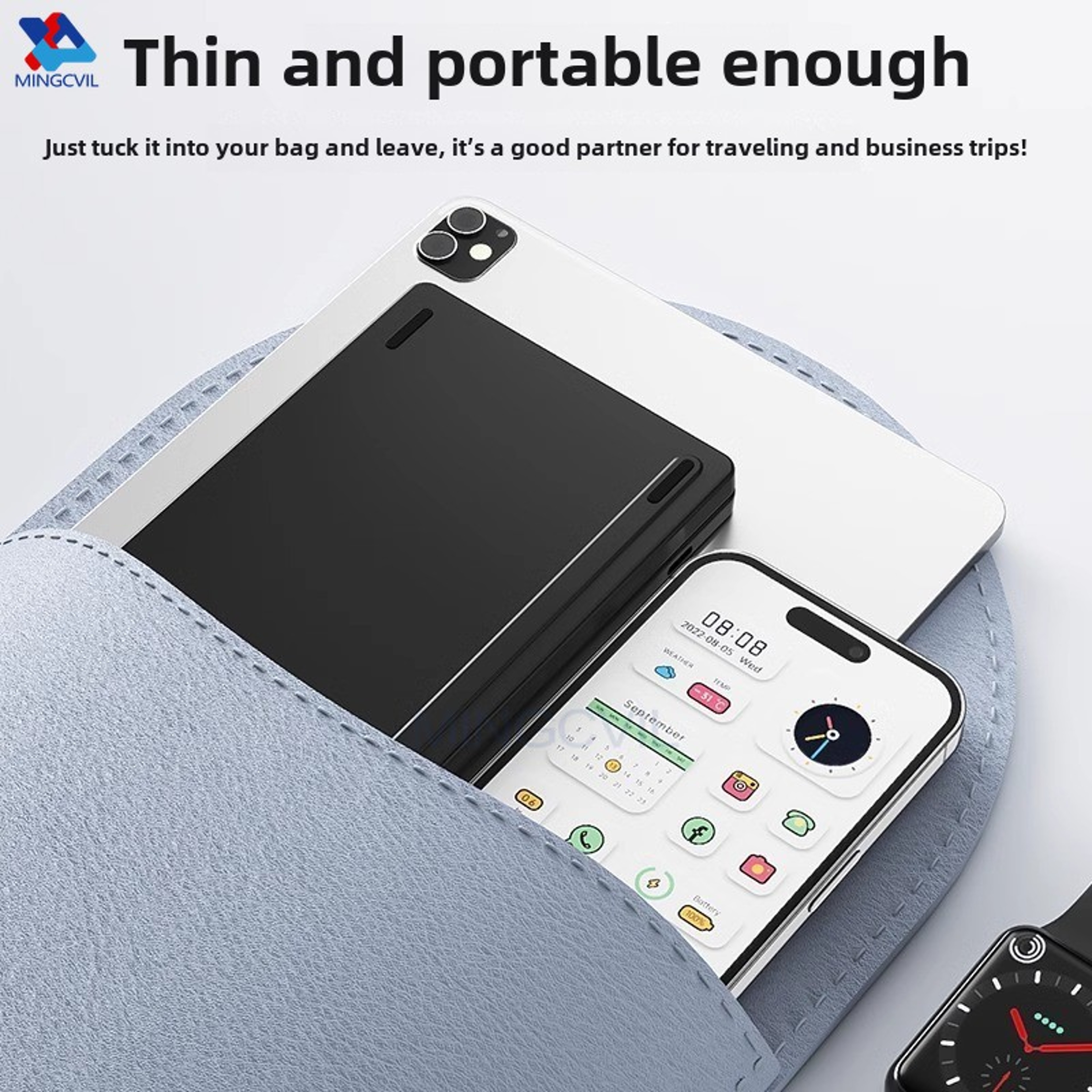 FlexType Pro Foldable Bluetooth Keyboard For Travel Tablet  Smartphone 3