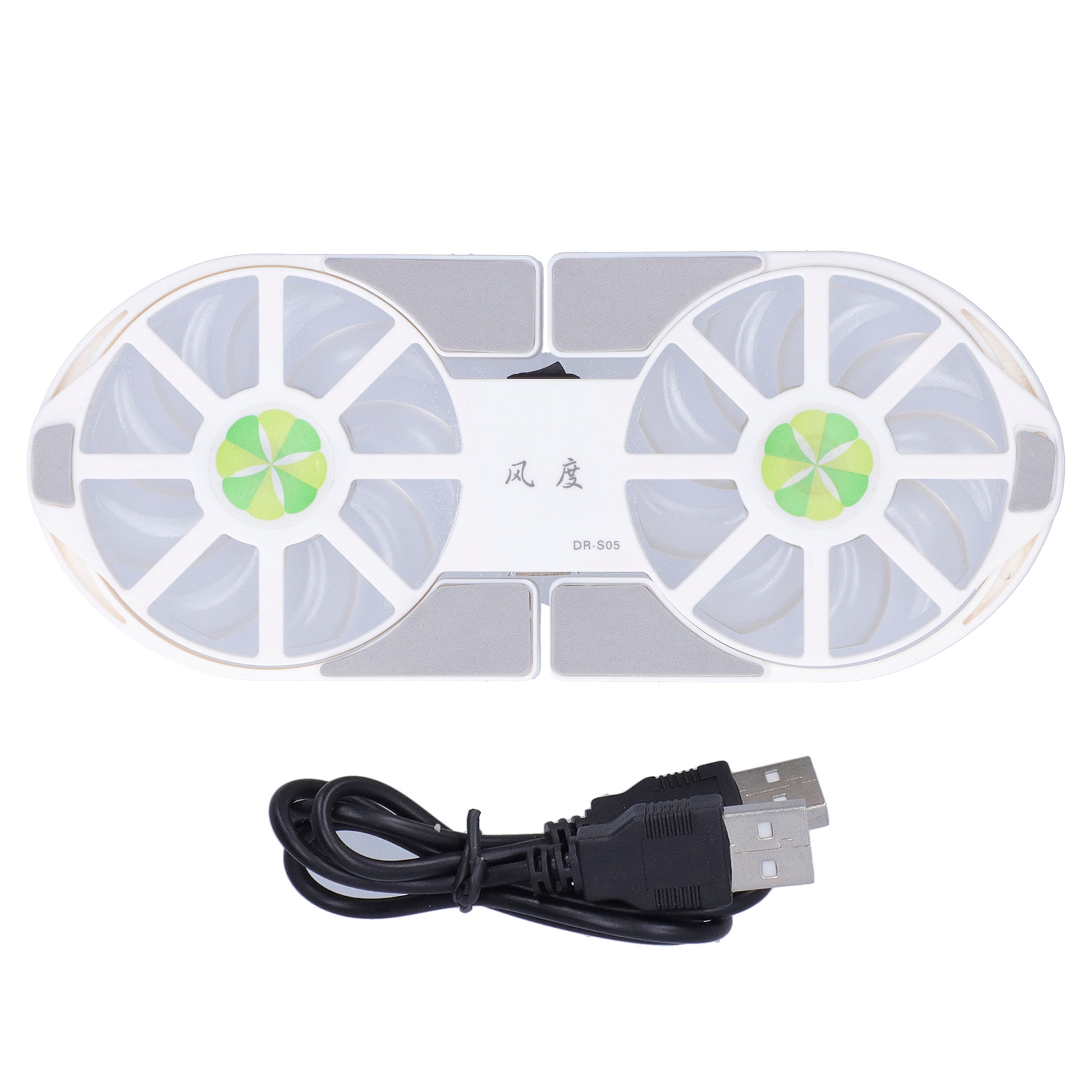 Dual Fan Laptop Cooling Pad Foldable Portable Laptop Cooler Stand 0