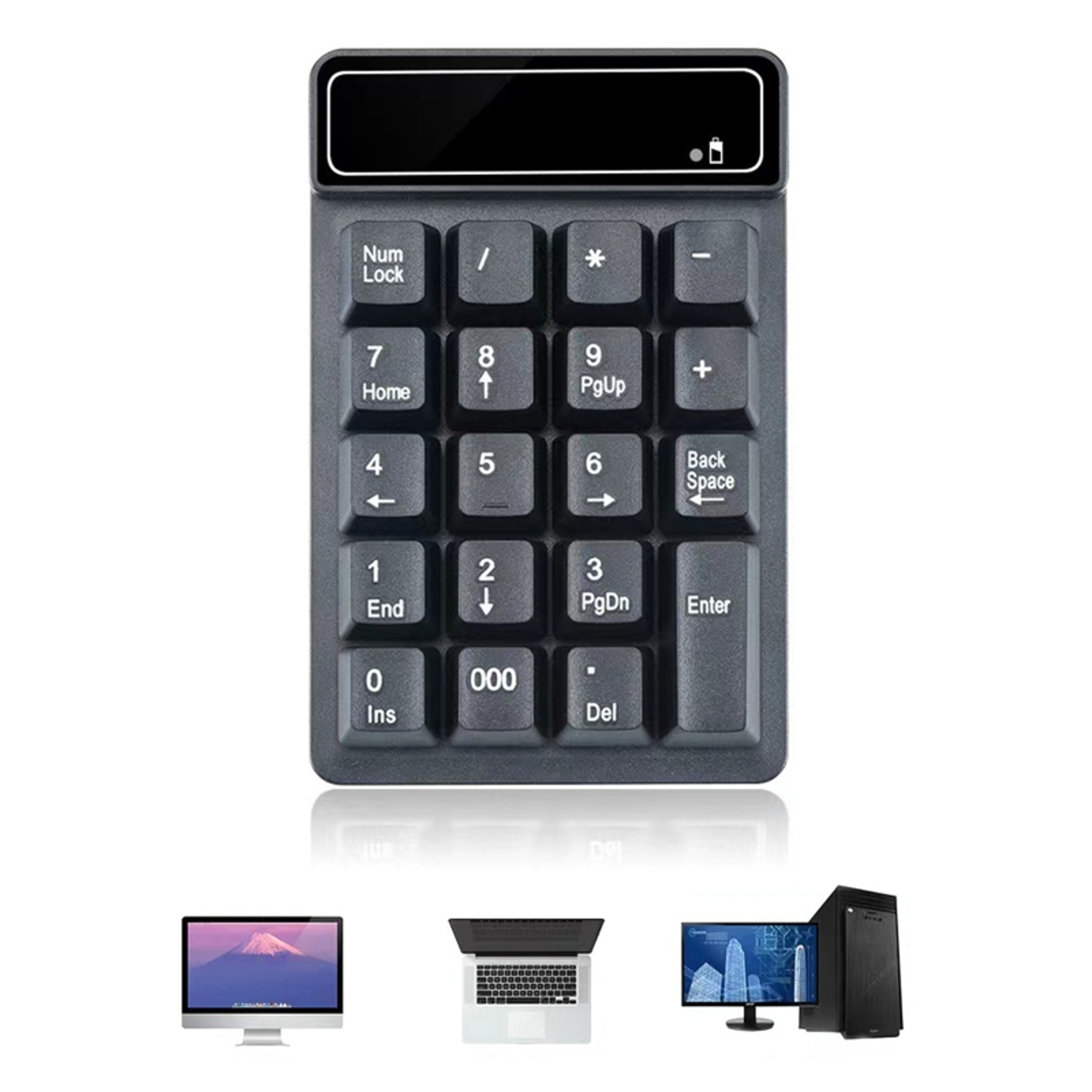 Wireless Key Numeric Keypad With Mechanical Feel For Laptop  PC 4
