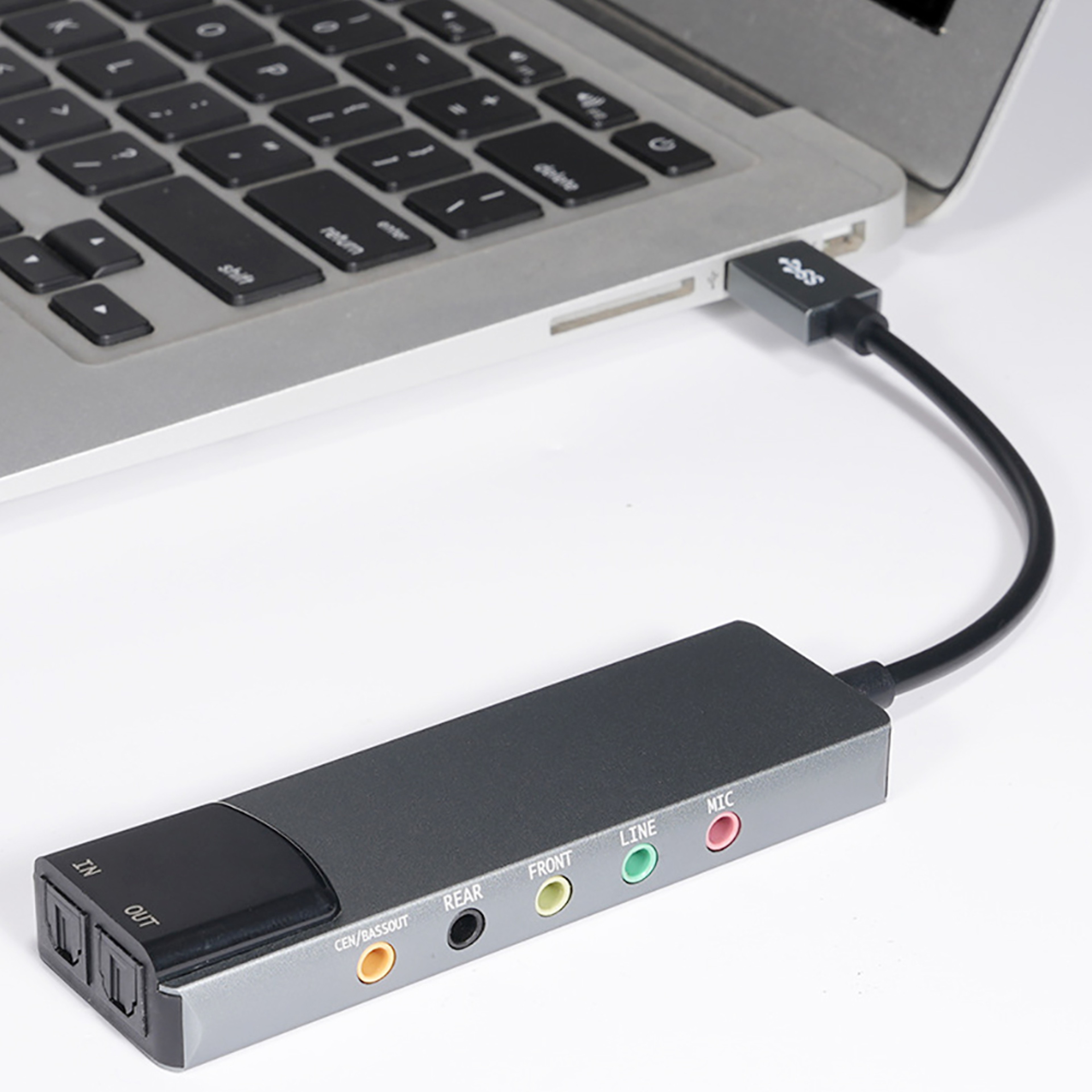 USB External Sound Card Audio Adapter With Optical Output For PC Laptop  Gaming 0