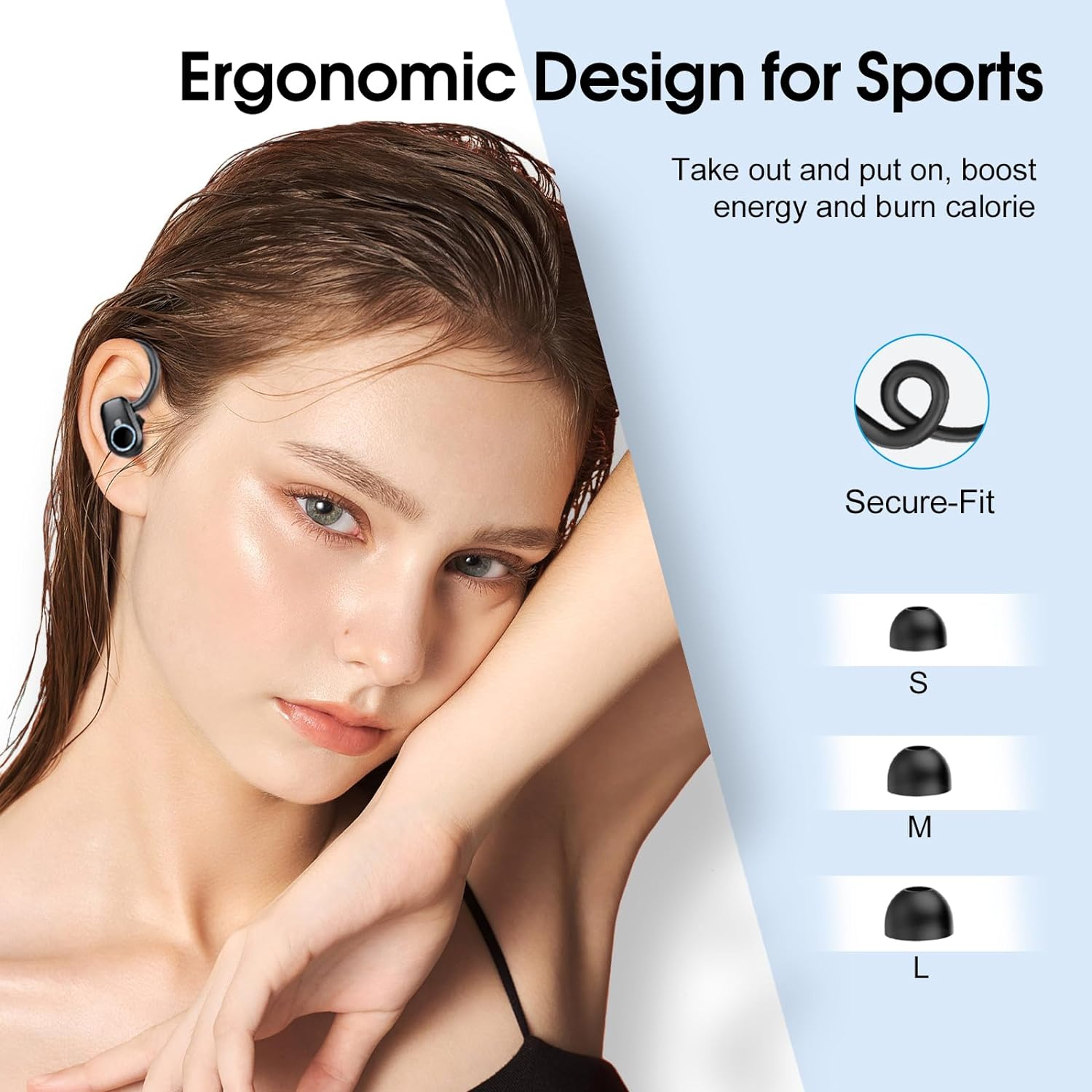 Bluetooth Wireless Earbuds With Noise Cancelling Mic  Playtime 5