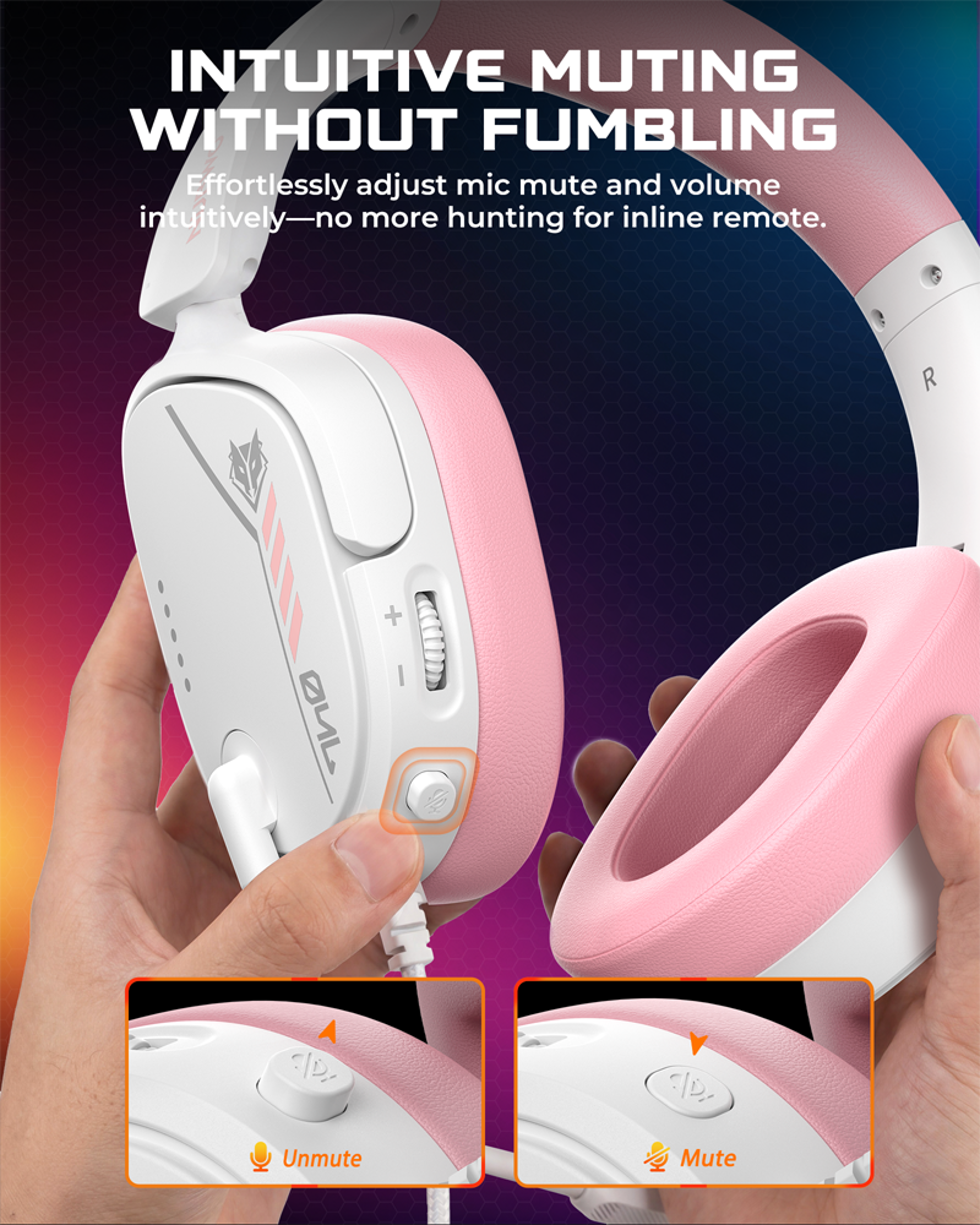 Lightweight Gaming Headset With Noise Clear Mic For Switch  PC 4