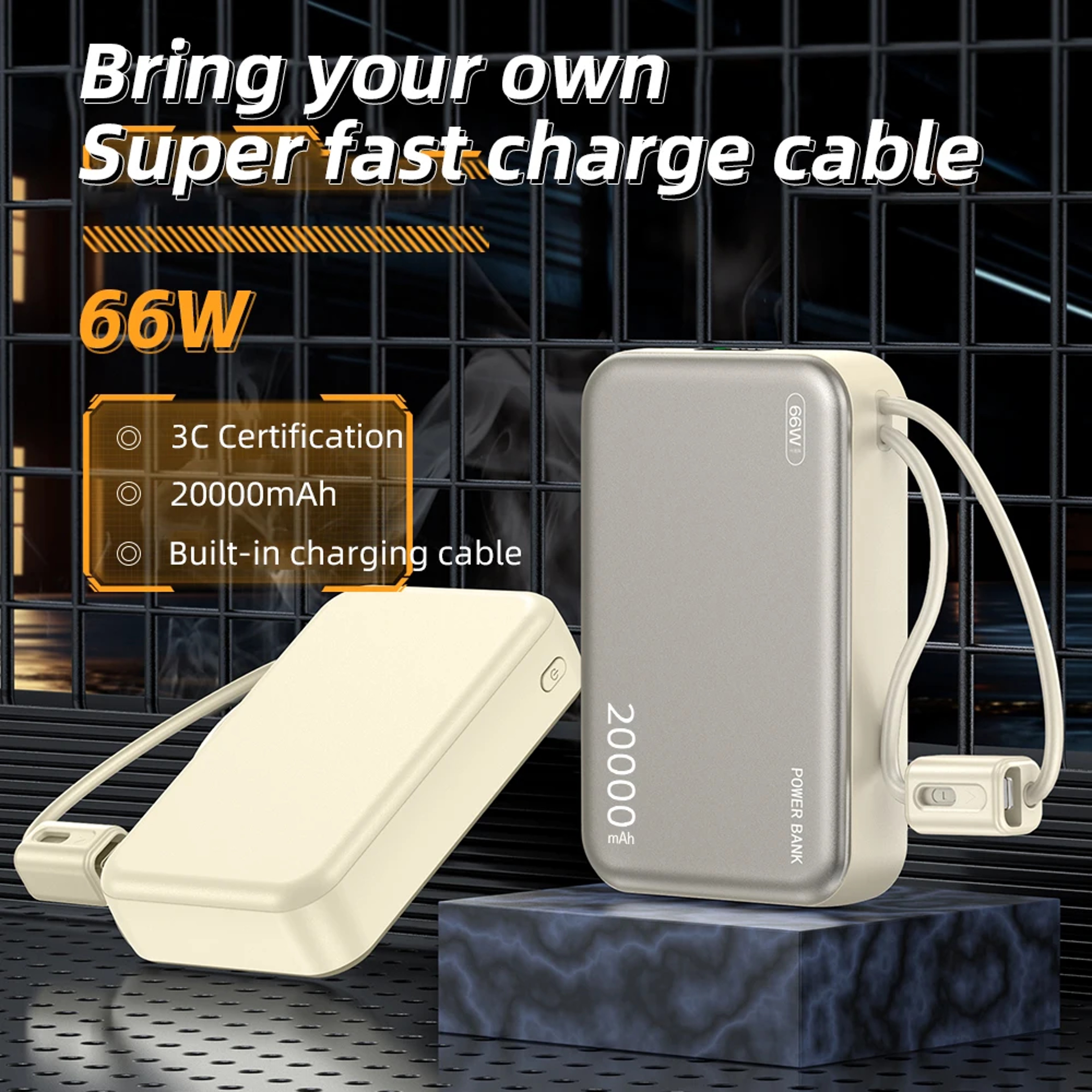 Fast Charging Power Bank With USB C Portable Battery Pack 1