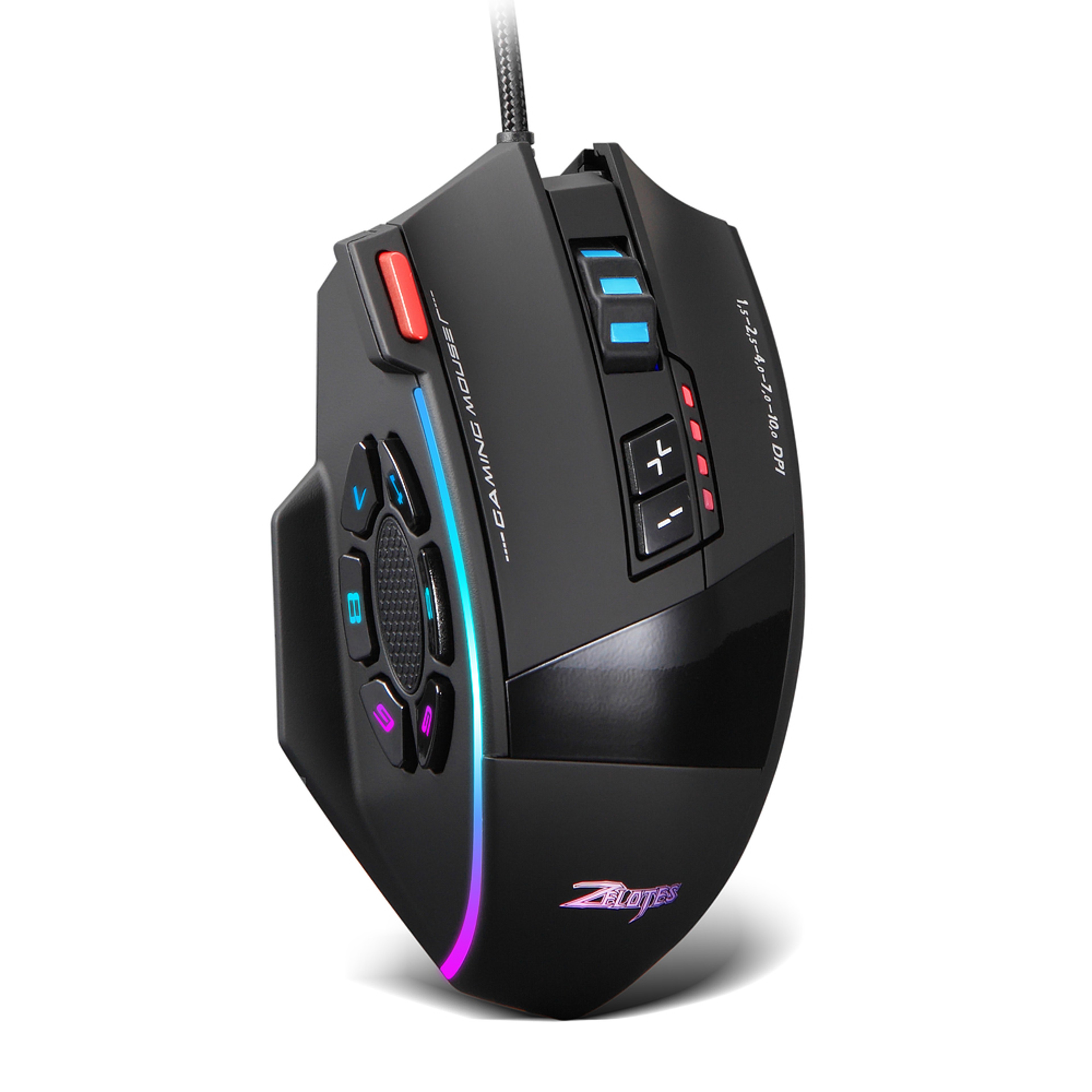 PrecisionPro Button Programmable Gaming Mouse DPI RGB Wired Gaming Mouse – view 1
