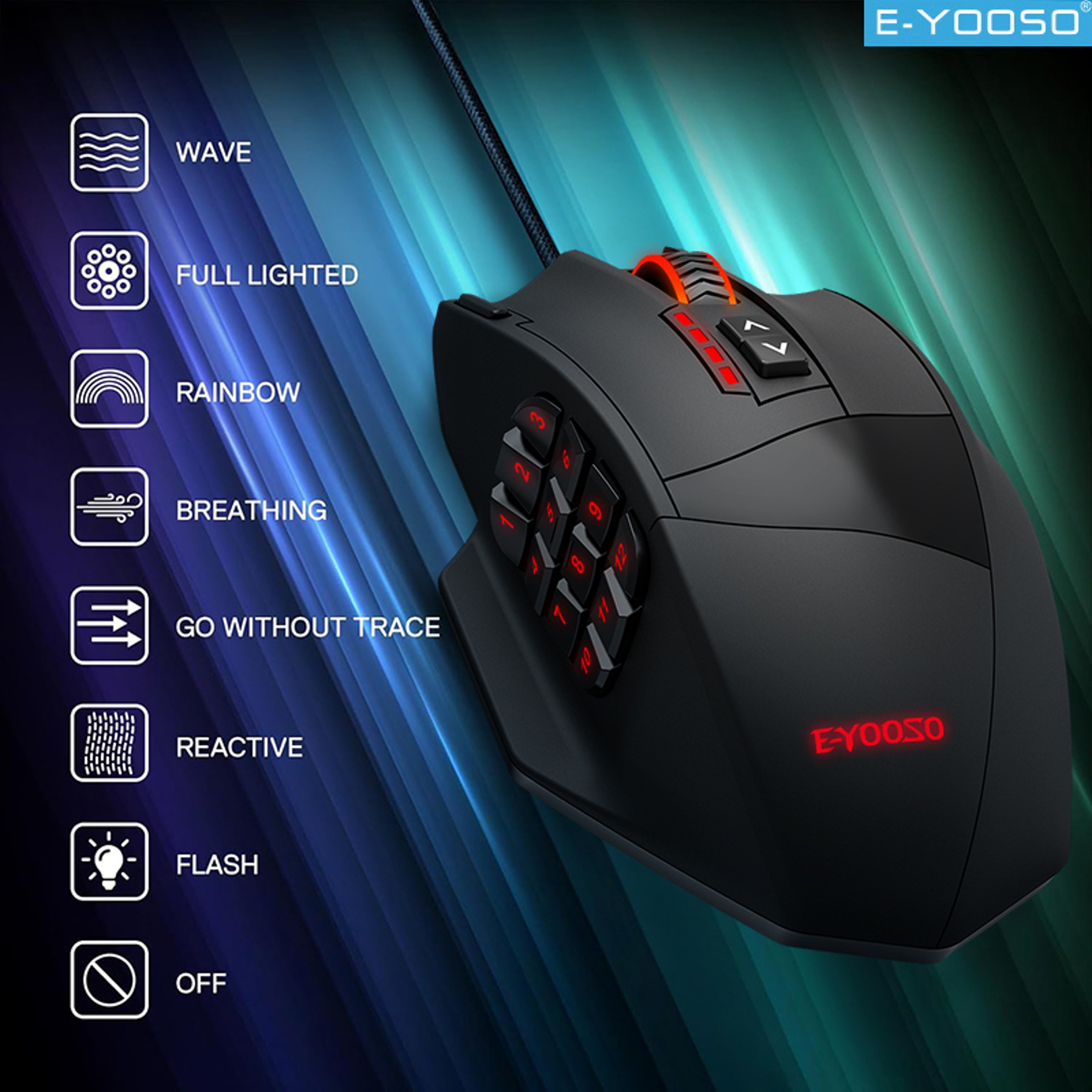 ErgoPro Gaming Mouse with Side Buttons RGB Lighting & Plug and Play Comfort – view 4