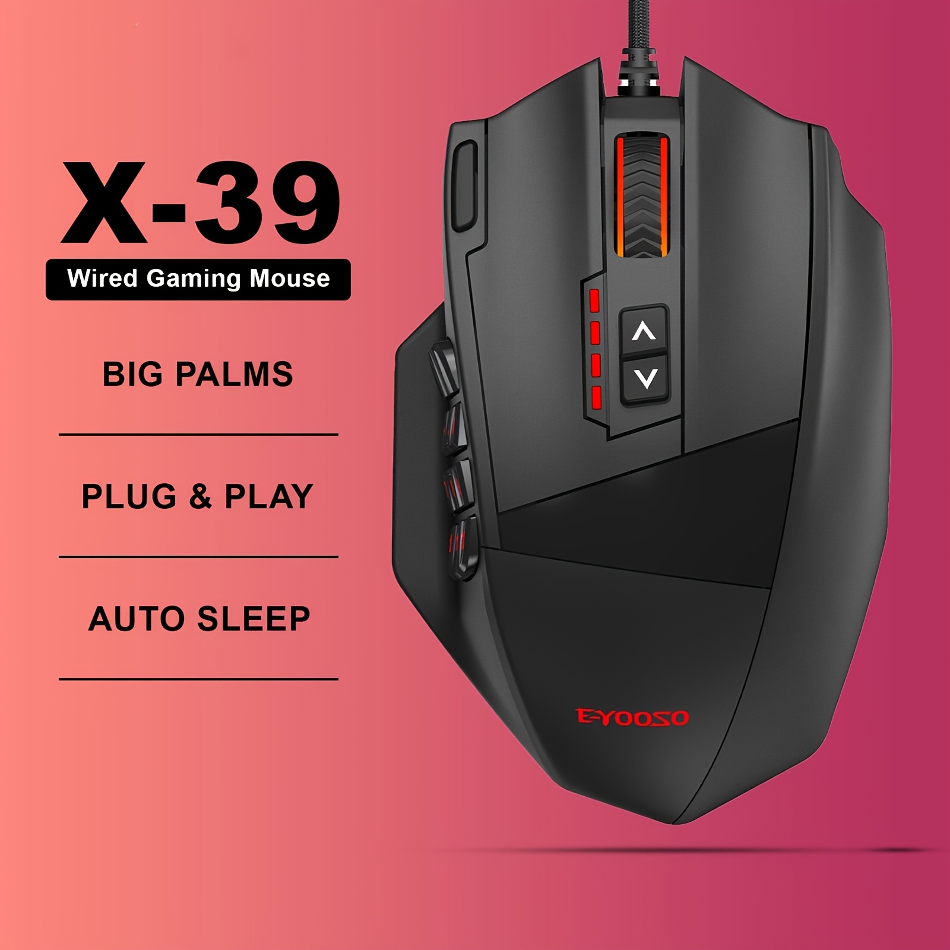 ErgoPro Gaming Mouse with Side Buttons RGB Lighting & Plug and Play Comfort – view 6