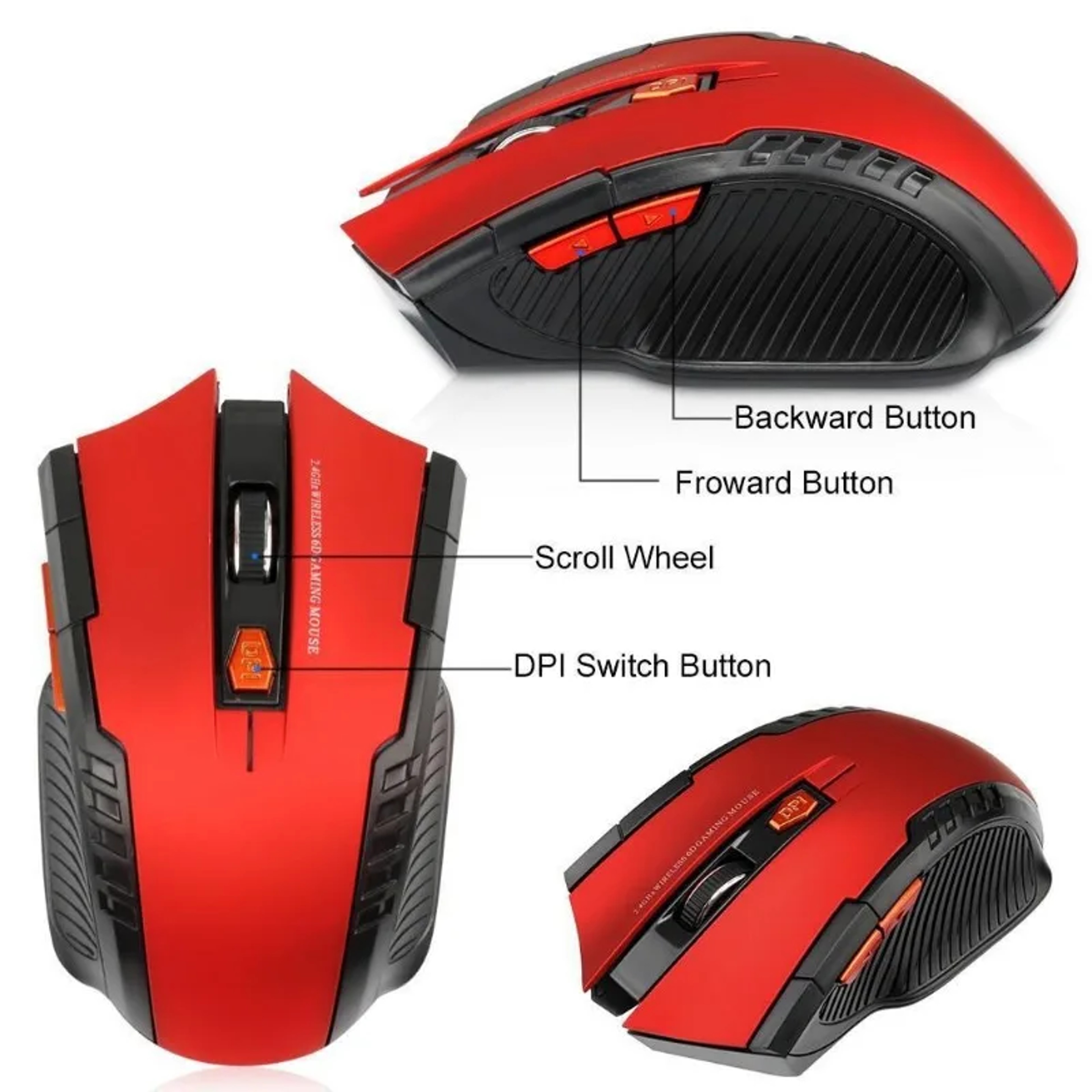Wireless Gaming Mouse USB Wireless Mouse Portable Optical Mouse for PC & Laptop – view 4