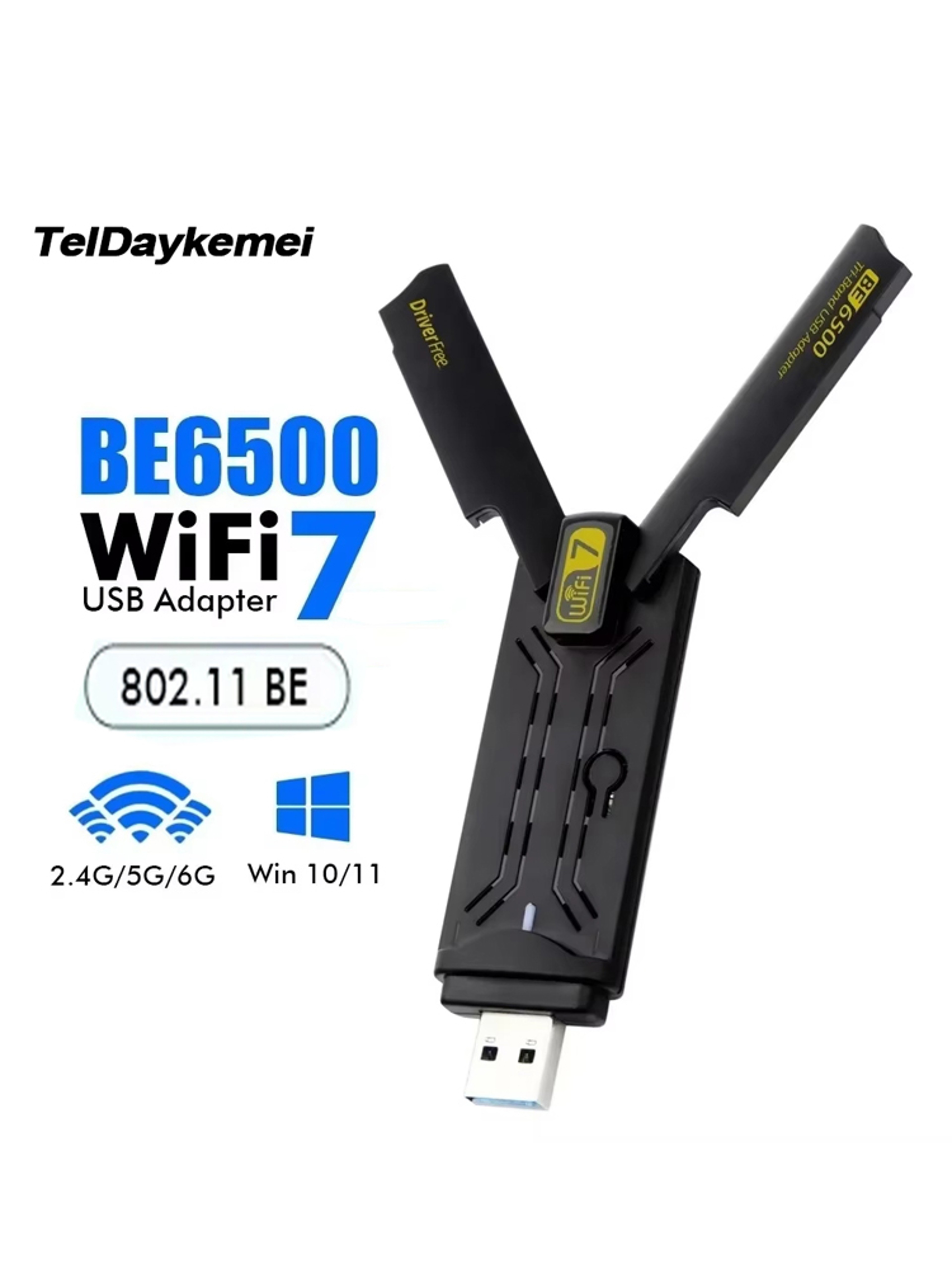 WiFi USB Adapter Tri Band USB 30 Wireless Network Card For Windows 6