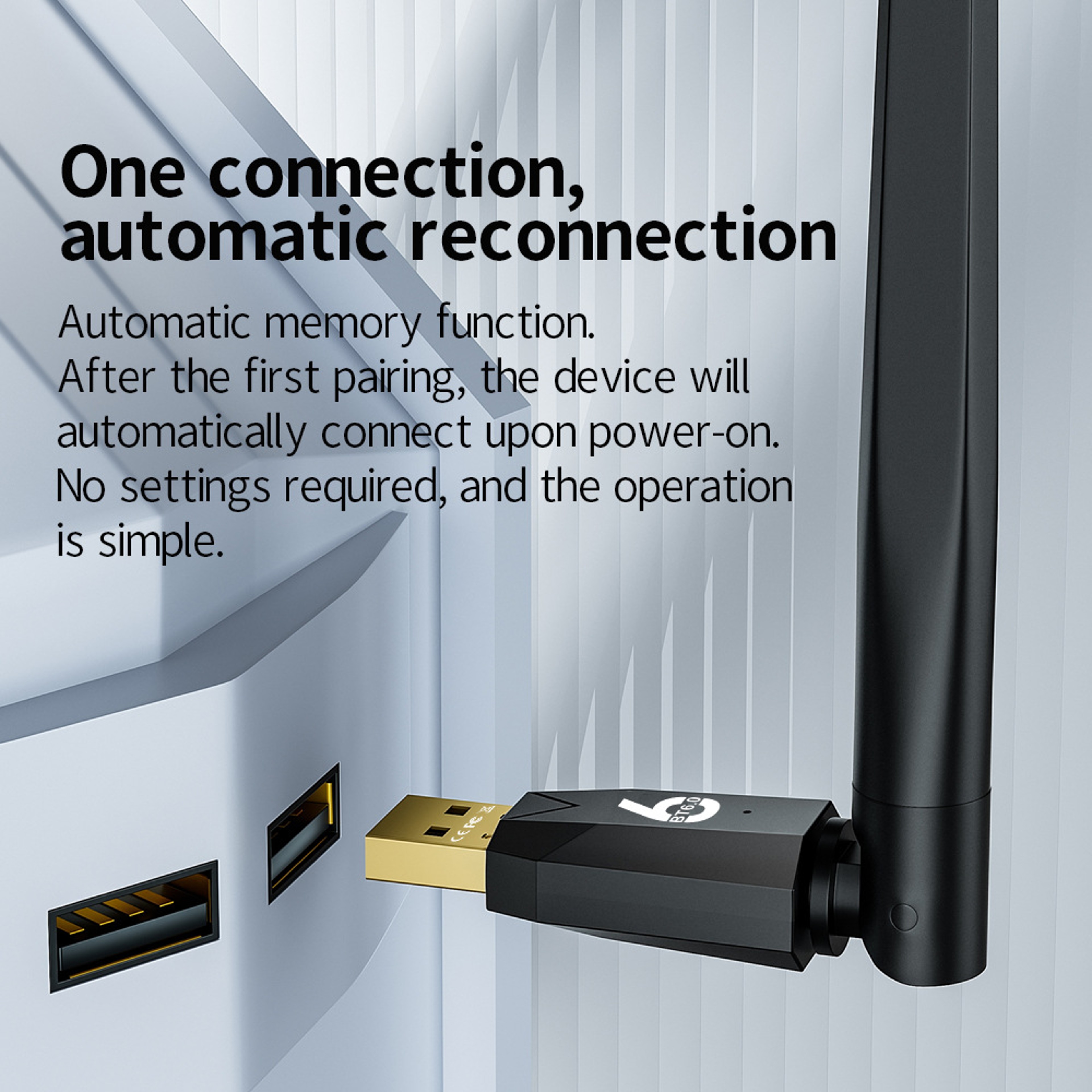 Bluetooth USB Adapter Long Range Wireless Bluetooth Dongle For PC Laptop Keyboard  Audio Devices 2