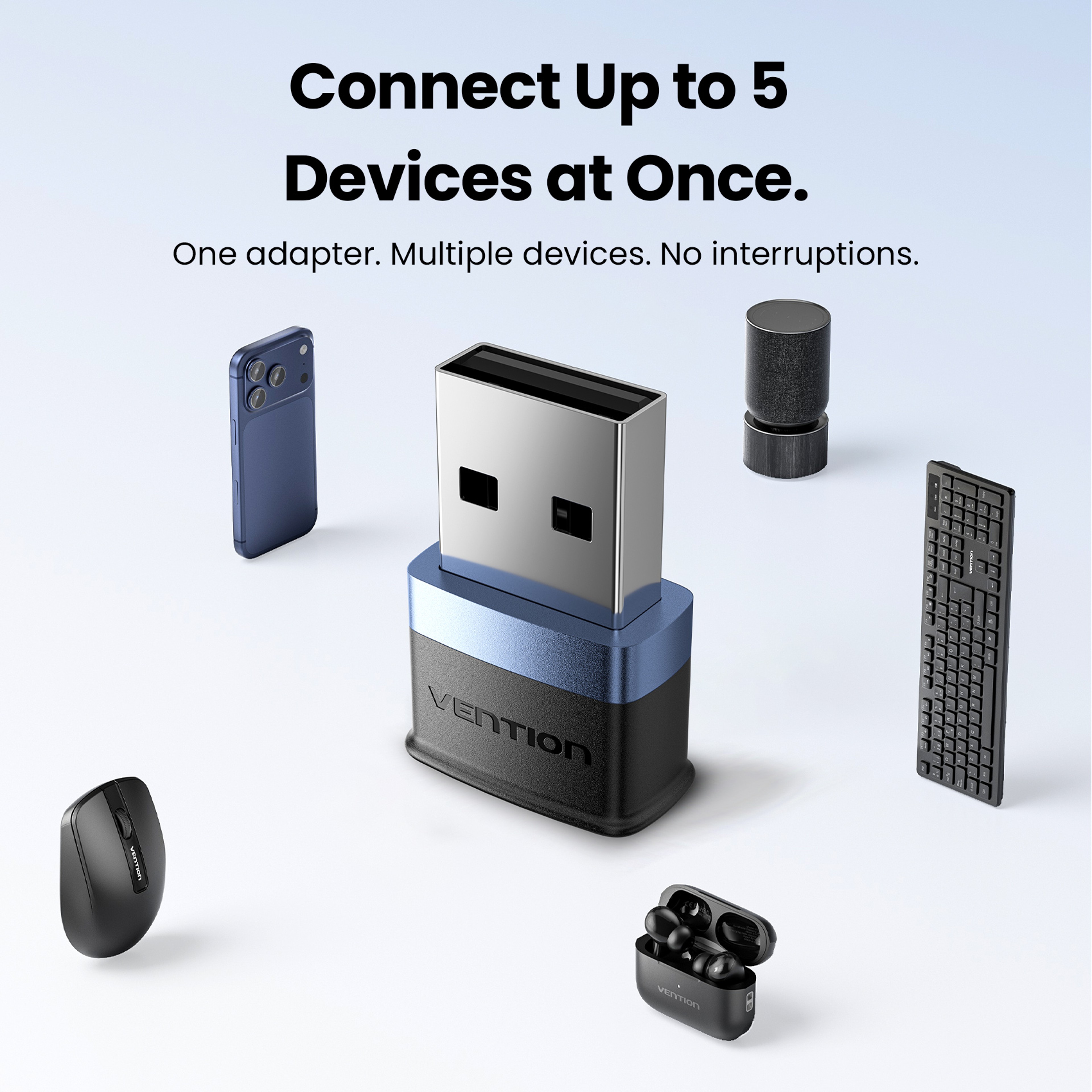 USB Bluetooth Adapter Long Range Wireless Dongle For Windows PC And Laptop 2