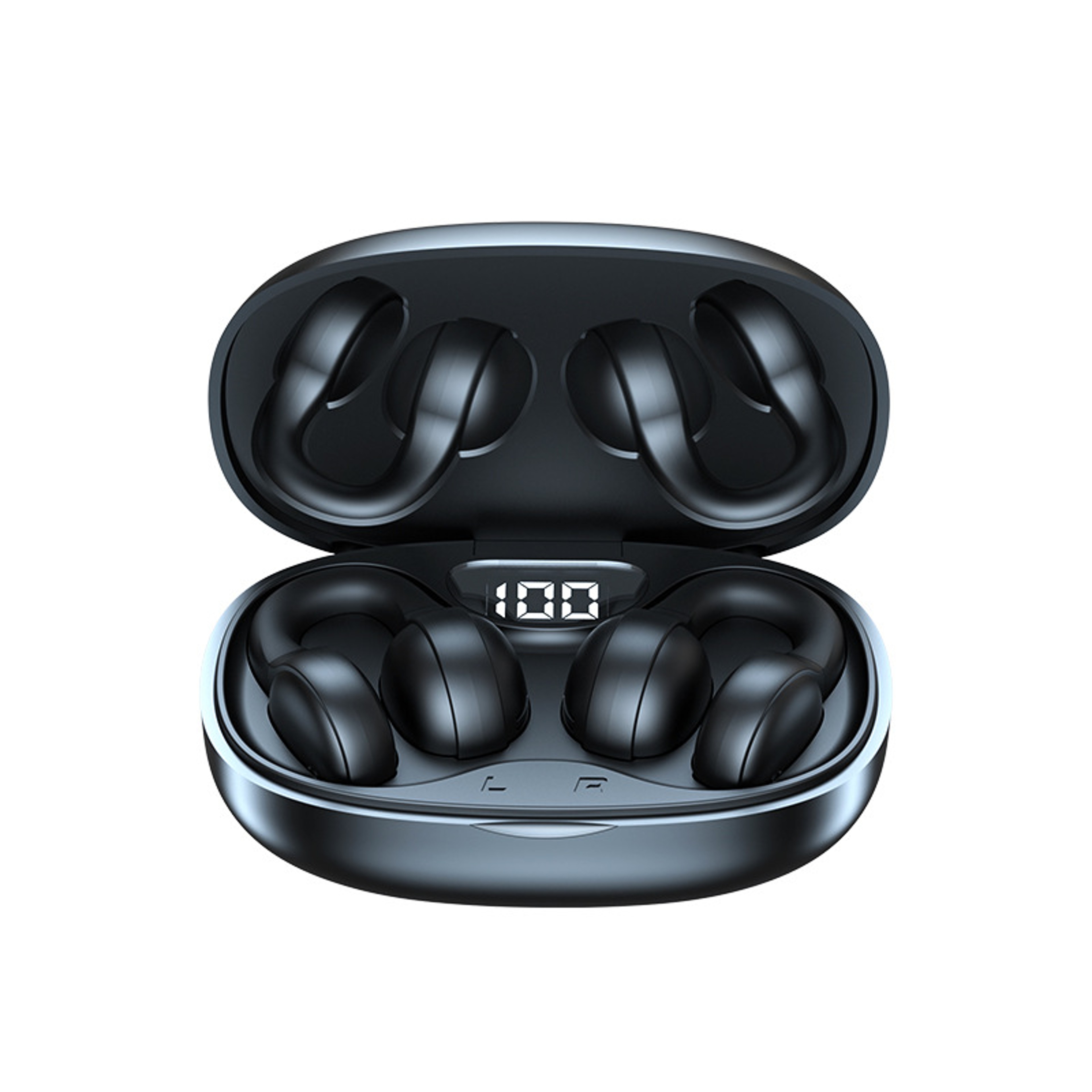 Open Ear Clip Earbuds Bluetooth Wireless Headphones With ENC Mic 0