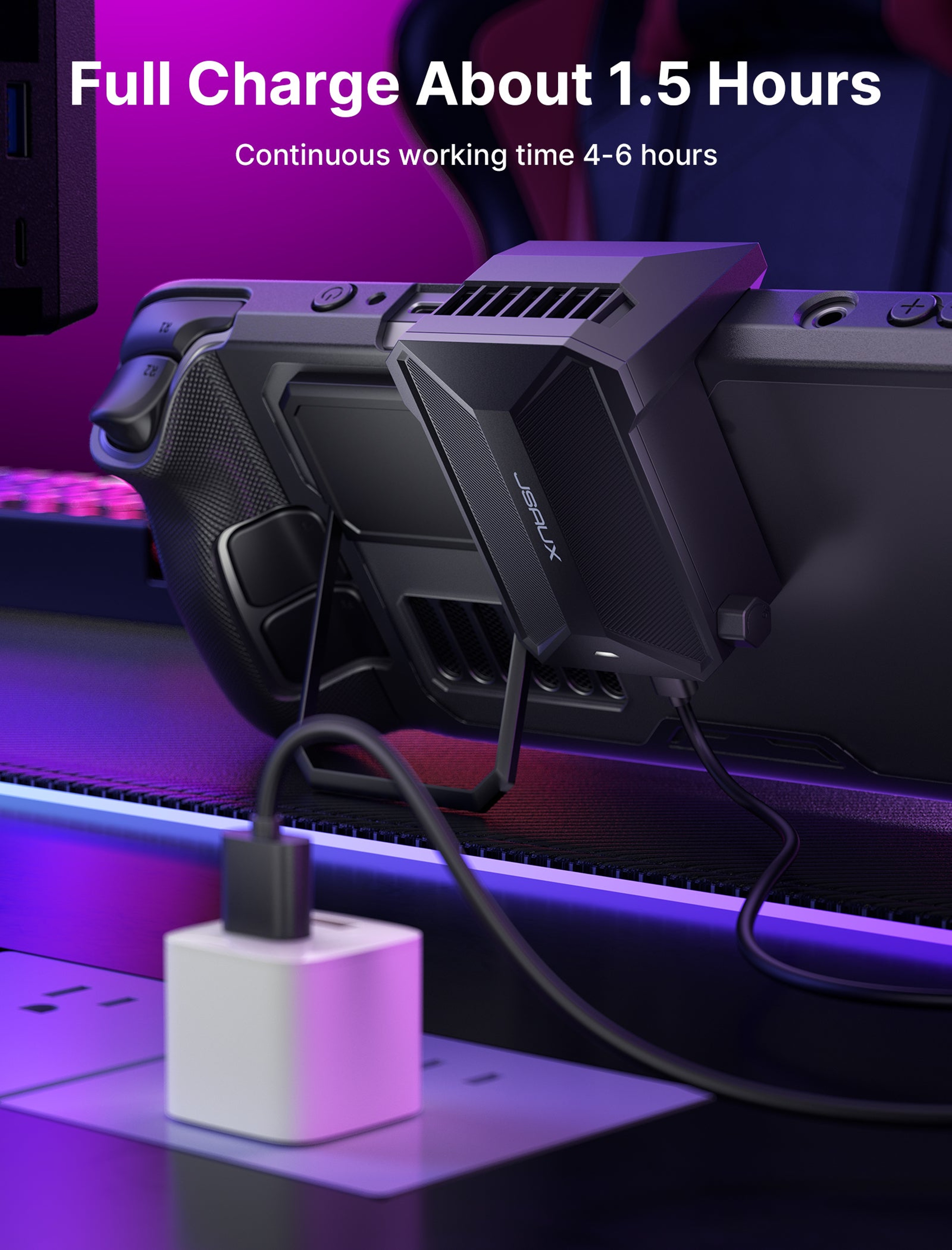 Steam Deck Cooling Fan Portable Radiator Cooler For Longer Gaming Sessions 3