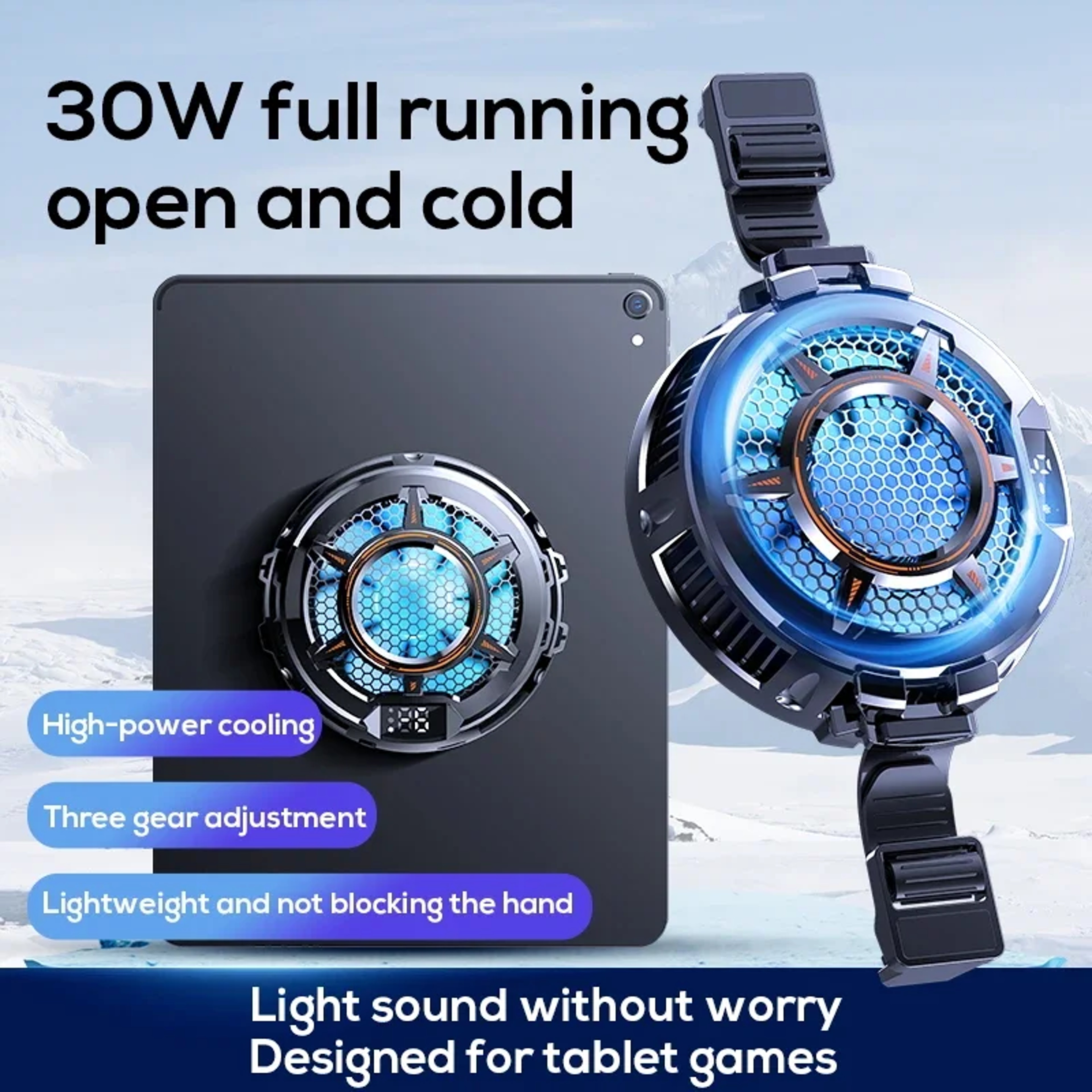 MagCool Pro Magnetic Tablet Cooler With Temperature Display For IPad  Laptops 2