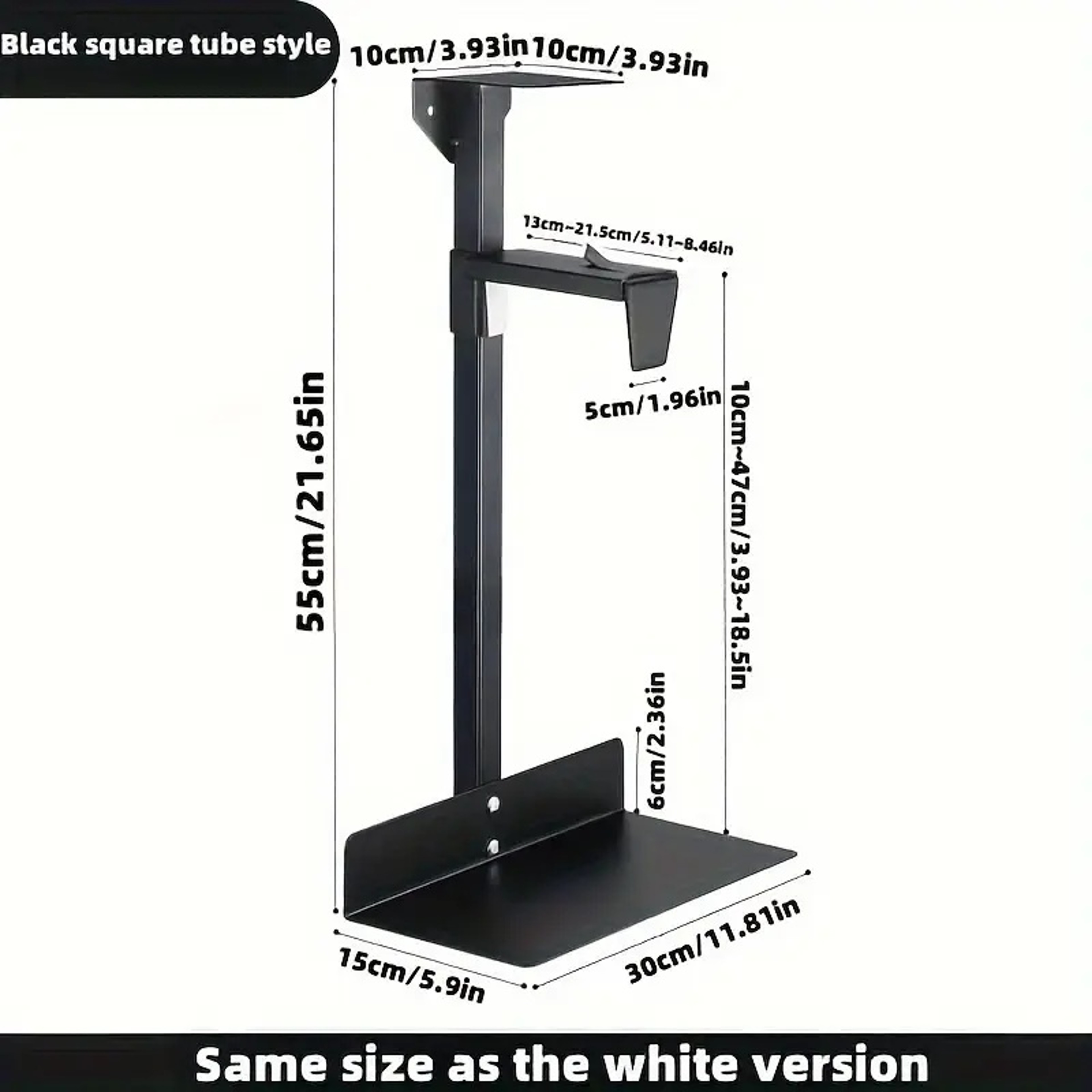 Adjustable Under Desk PC Mount Computer Tower Holder with Universal CPU Wall Mount – view 2