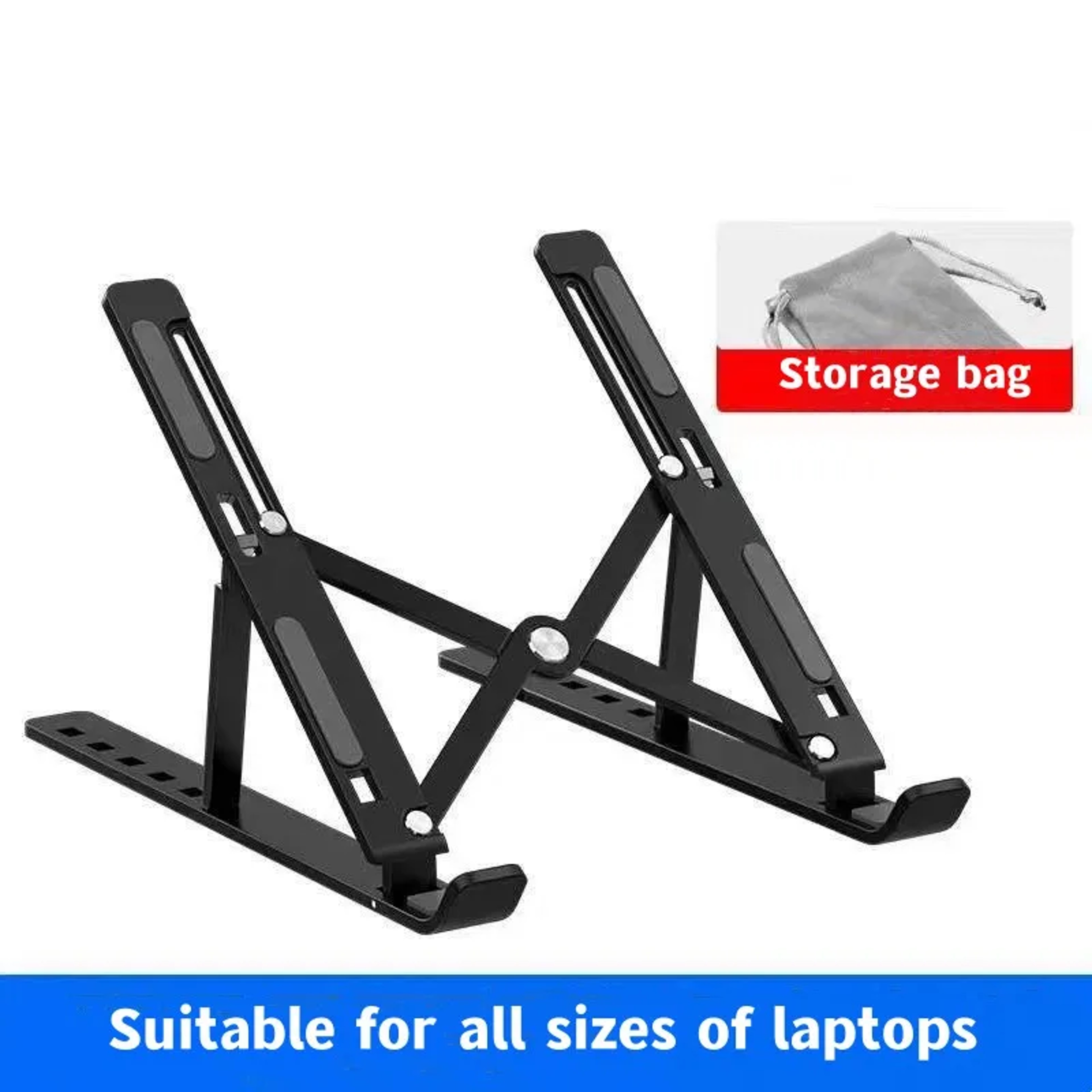 Portable Aluminum Laptop Stand Foldable Ergonomic Laptop Riser For MacBook Notebook  Laptops 5