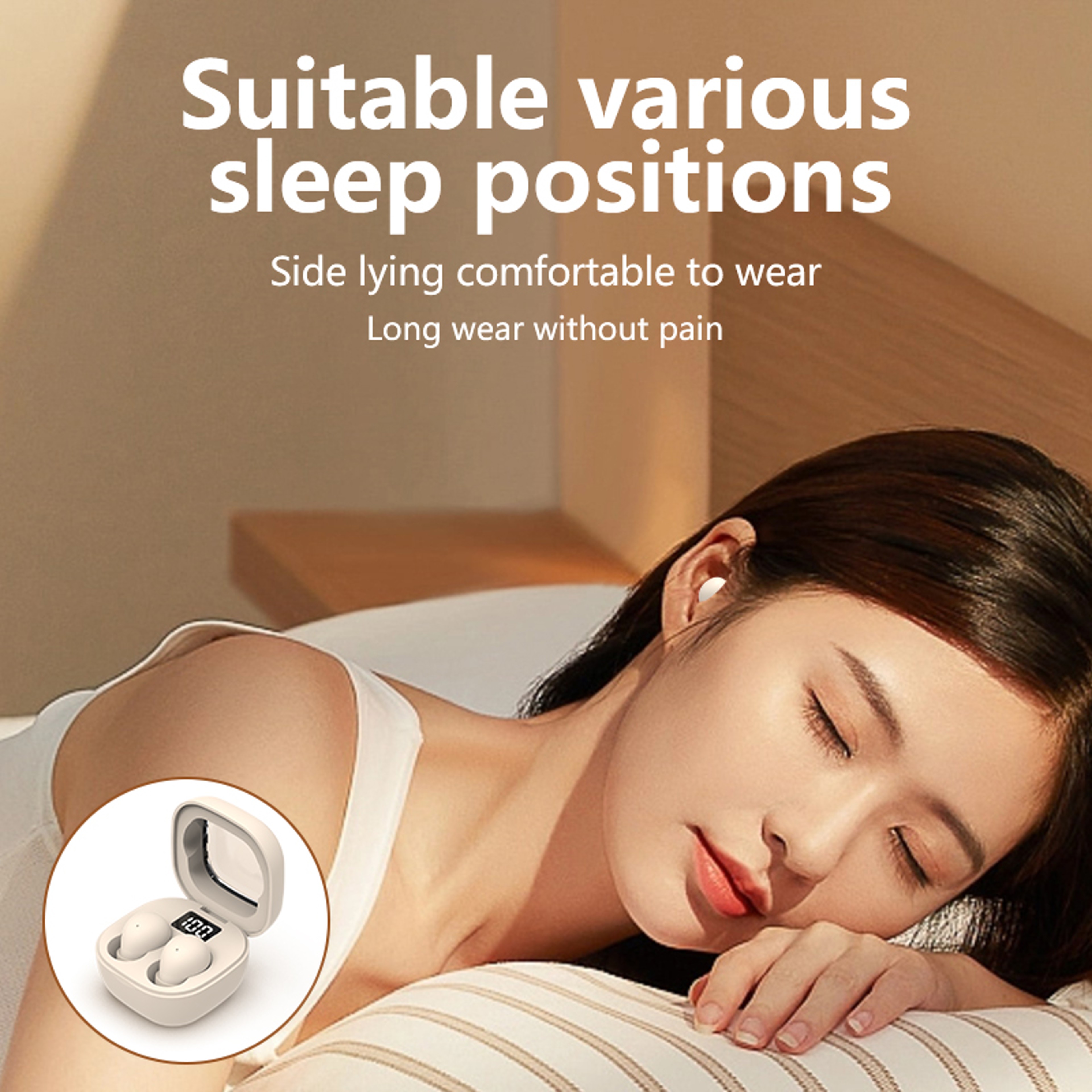 Invisible Bluetooth Earbuds Mini Wireless Earphones For Sleep Sports  Everyday Comfort 3