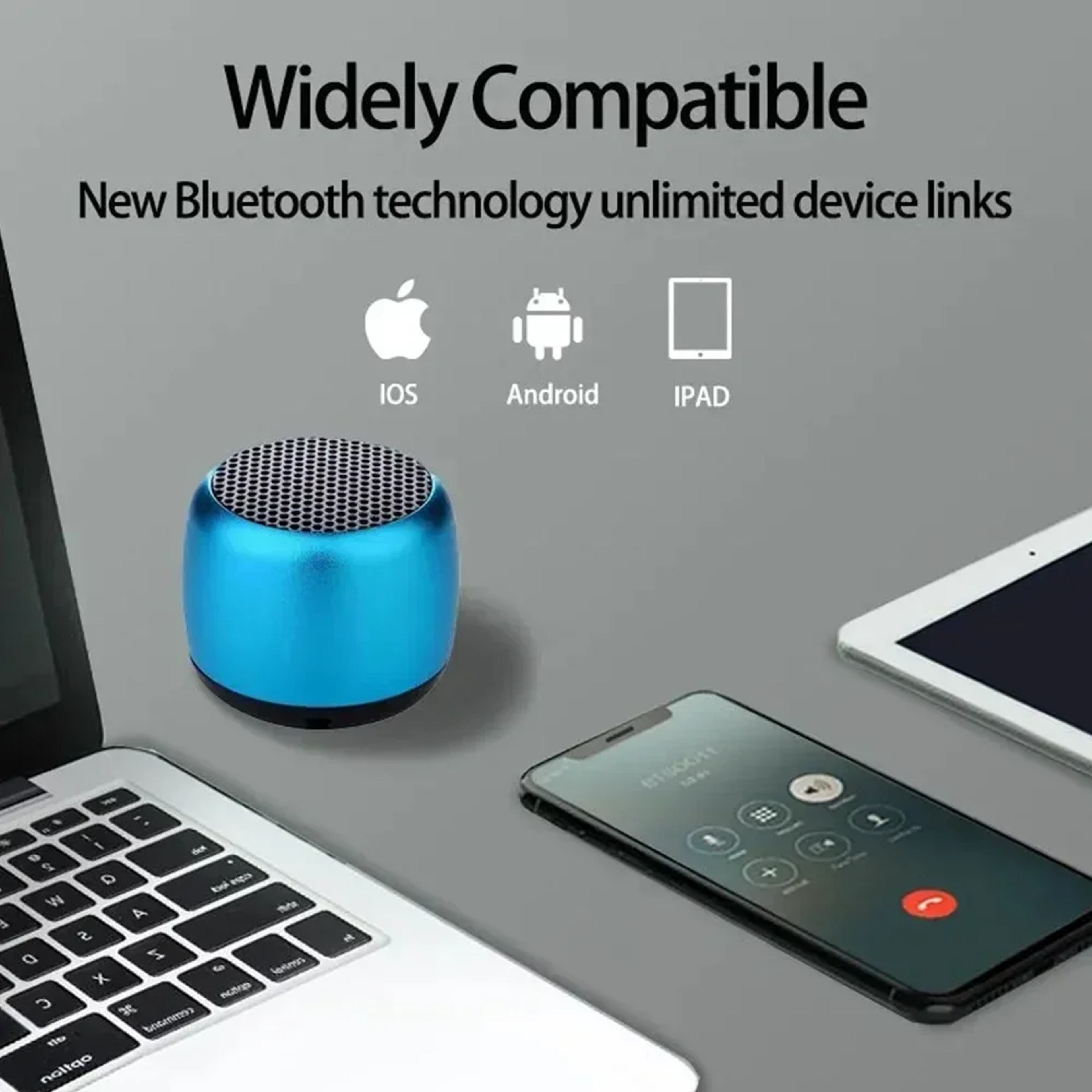 Mini Bluetooth Speaker With HD Bass Sound Portable Wireless Speaker For Phones Tablets And PCs 5