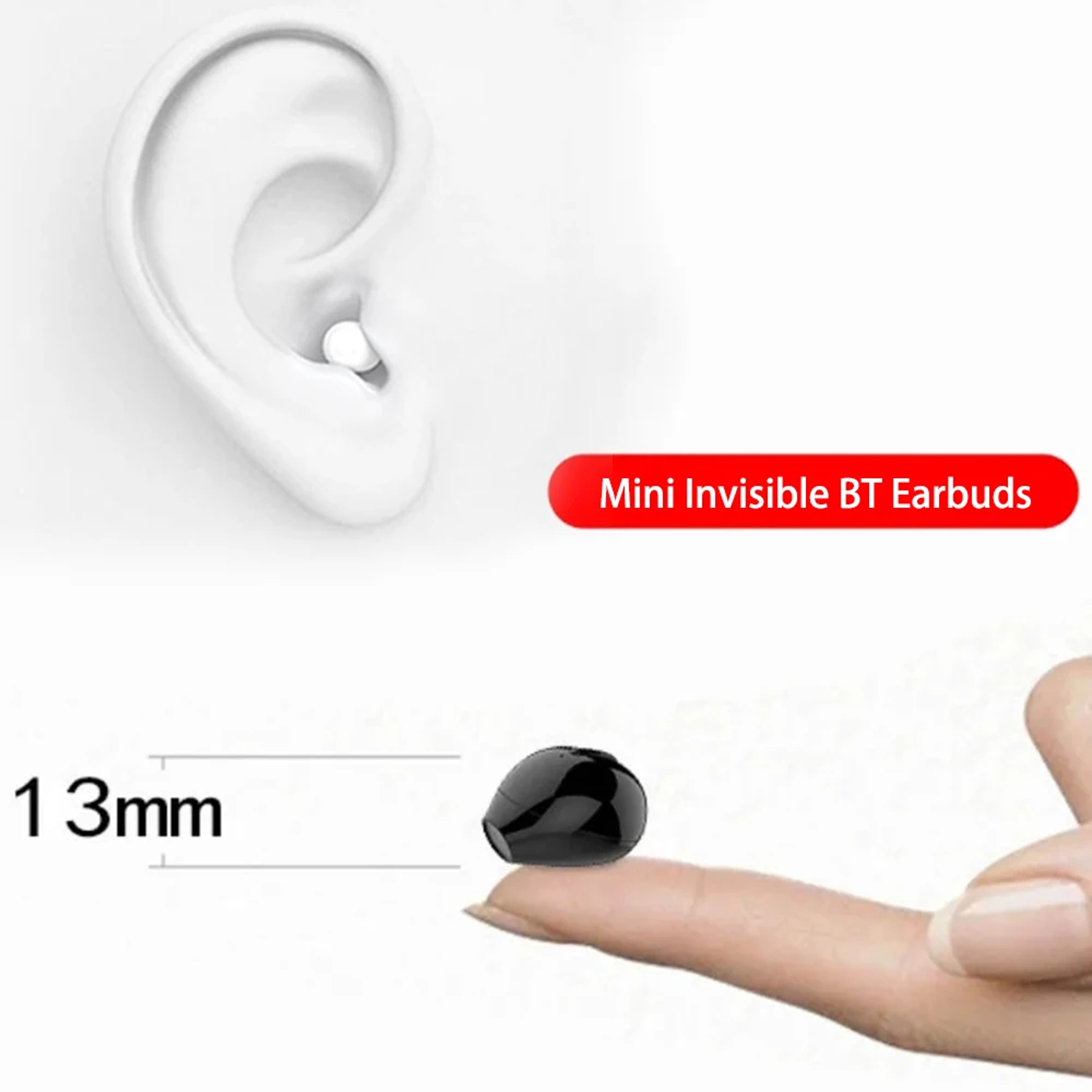 Invisible Bluetooth Sleep Earbuds Mini Wireless Bluetooth Headphones With Noise Reduction Mic 3