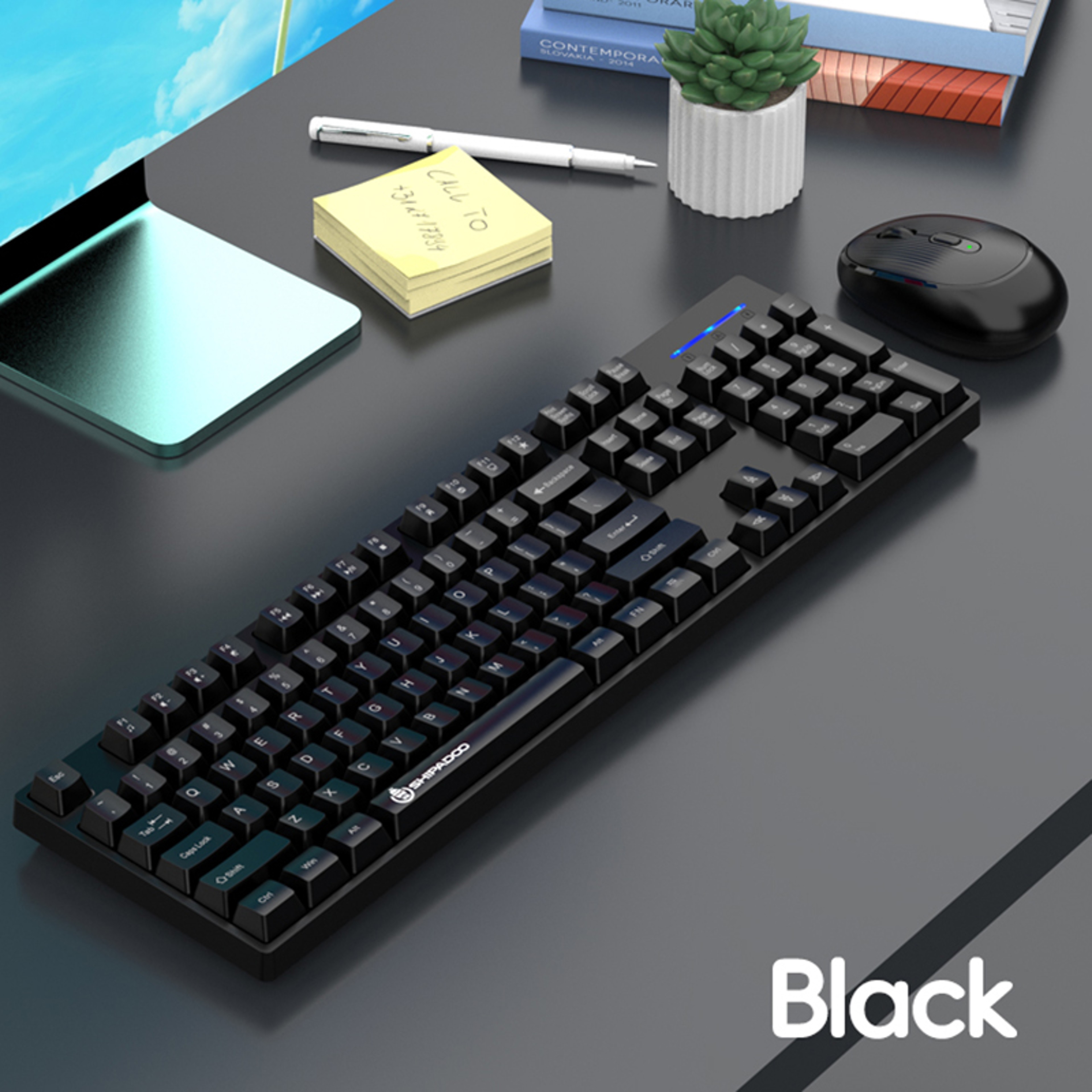 Wireless Gaming Keyboard And Mouse Combo For Laptop Desktop Office 5