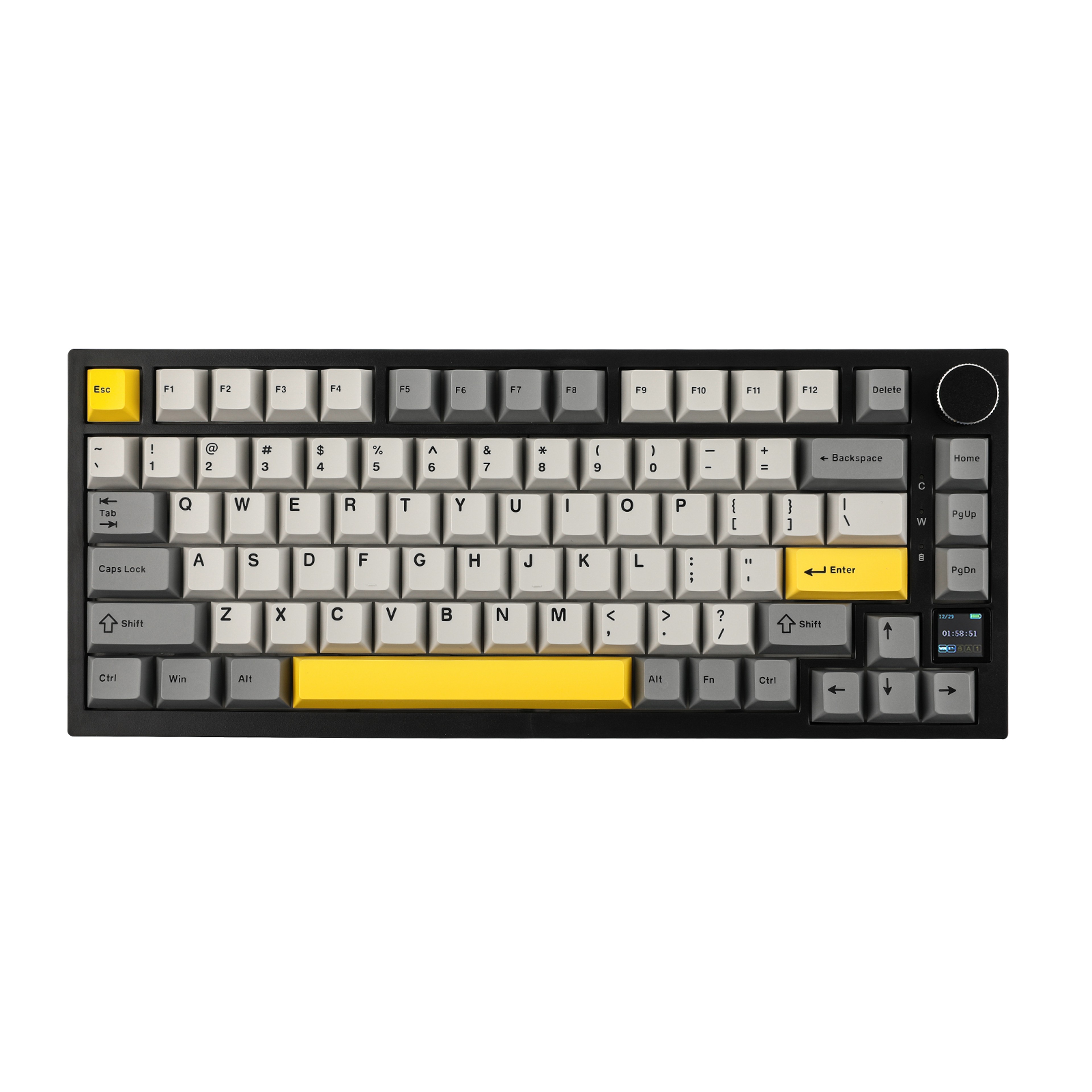 Wireless Mechanical Keyboard With TFT Screen And Gasket Mount For Mac Windows 0