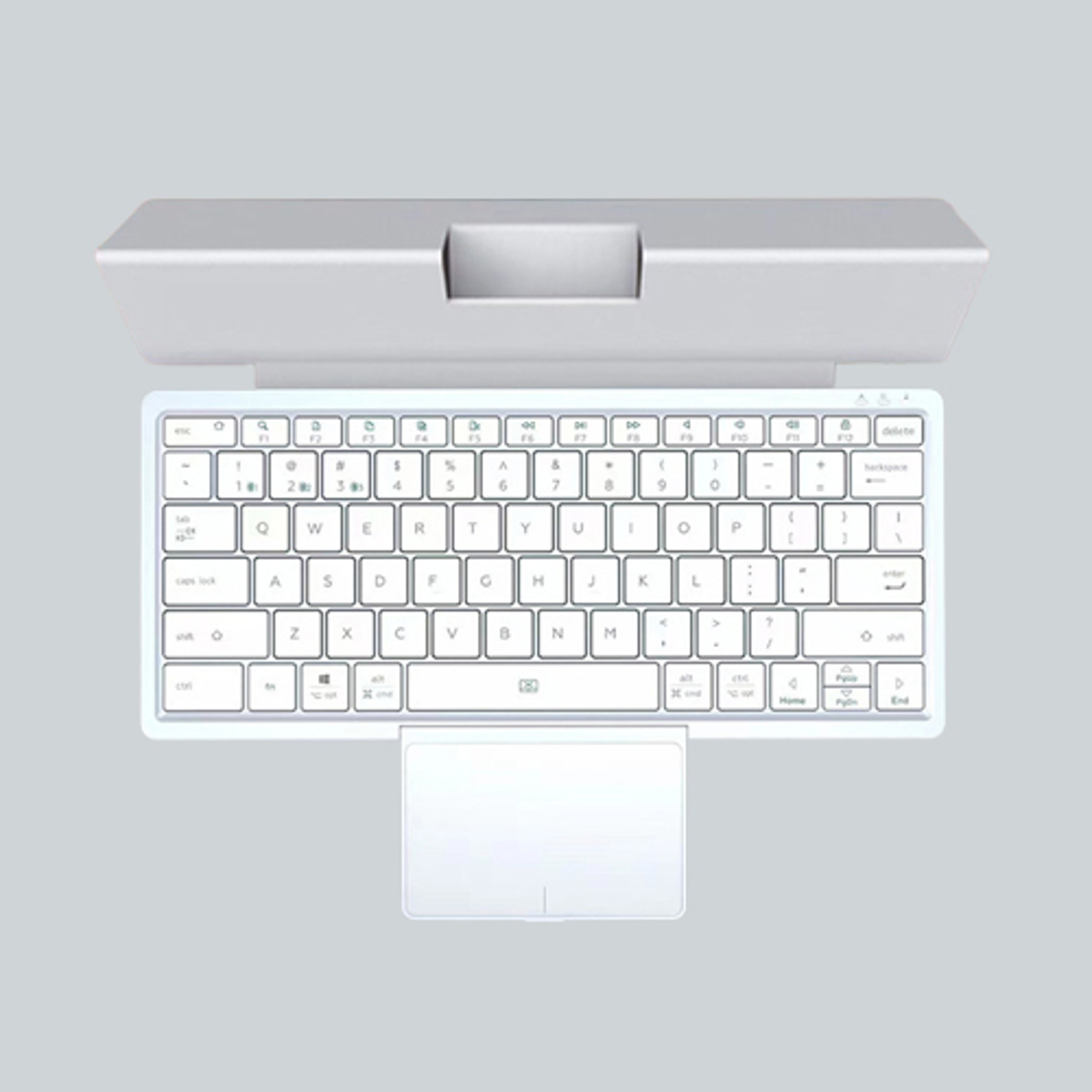 Foldable Bluetooth Keyboard With Large Touchpad For IPad Tablet  Laptop Rechargeable Wireless Keybo 0