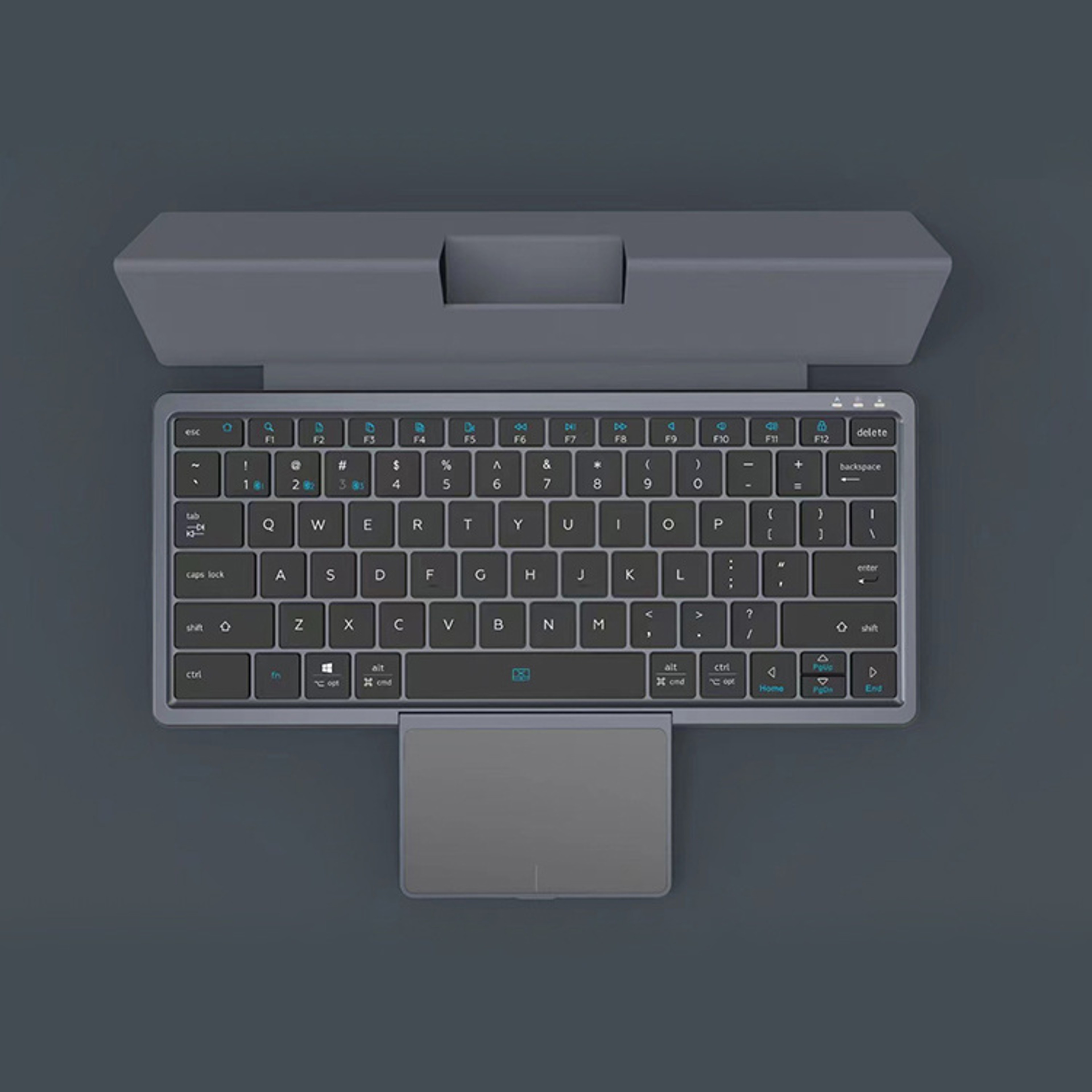 Foldable Bluetooth Keyboard With Large Touchpad For IPad Tablet  Laptop Rechargeable Wireless Keybo 1