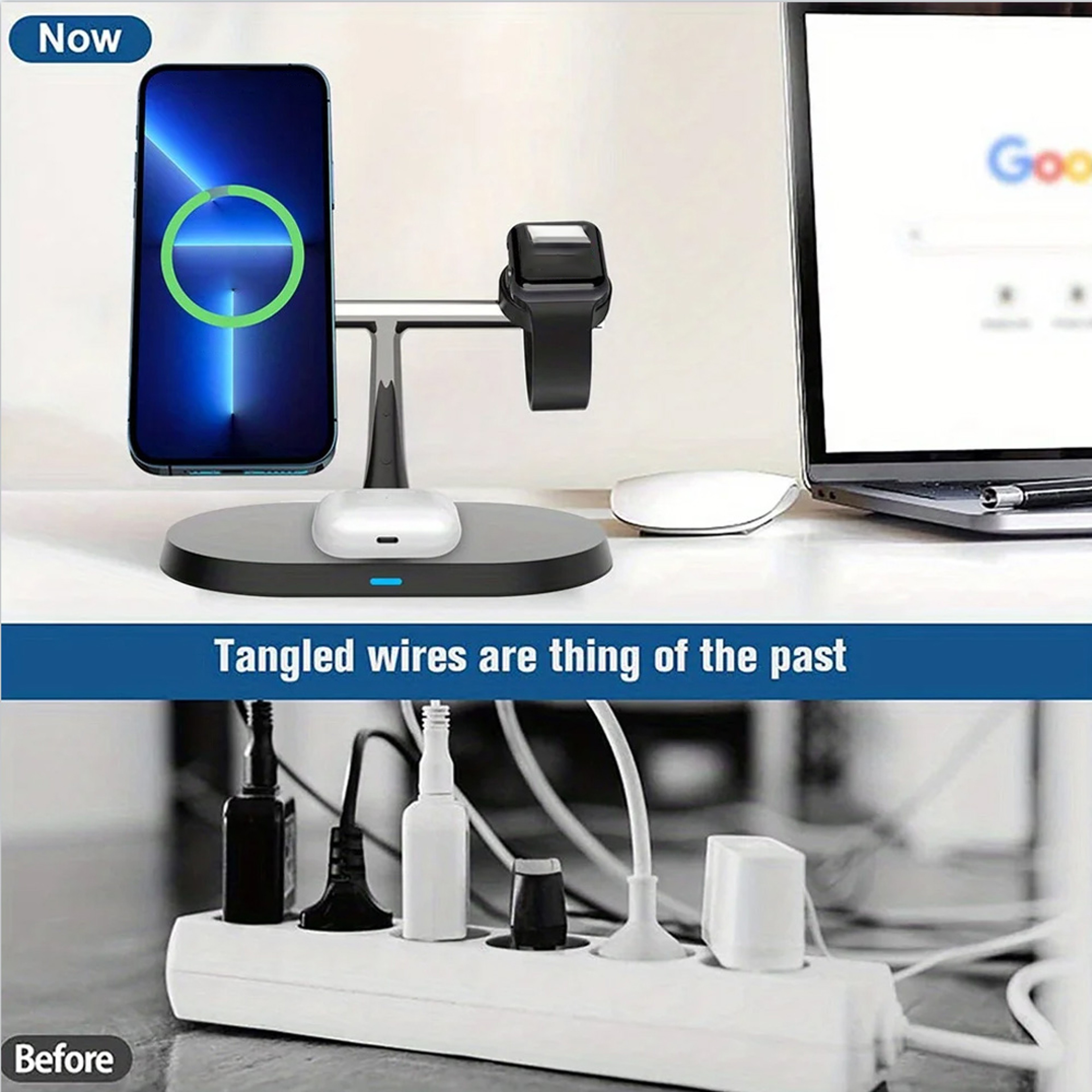 MagCharge Pro Wireless Charger Magnetic Charging Station For IPhone Apple Watch AirPods 5