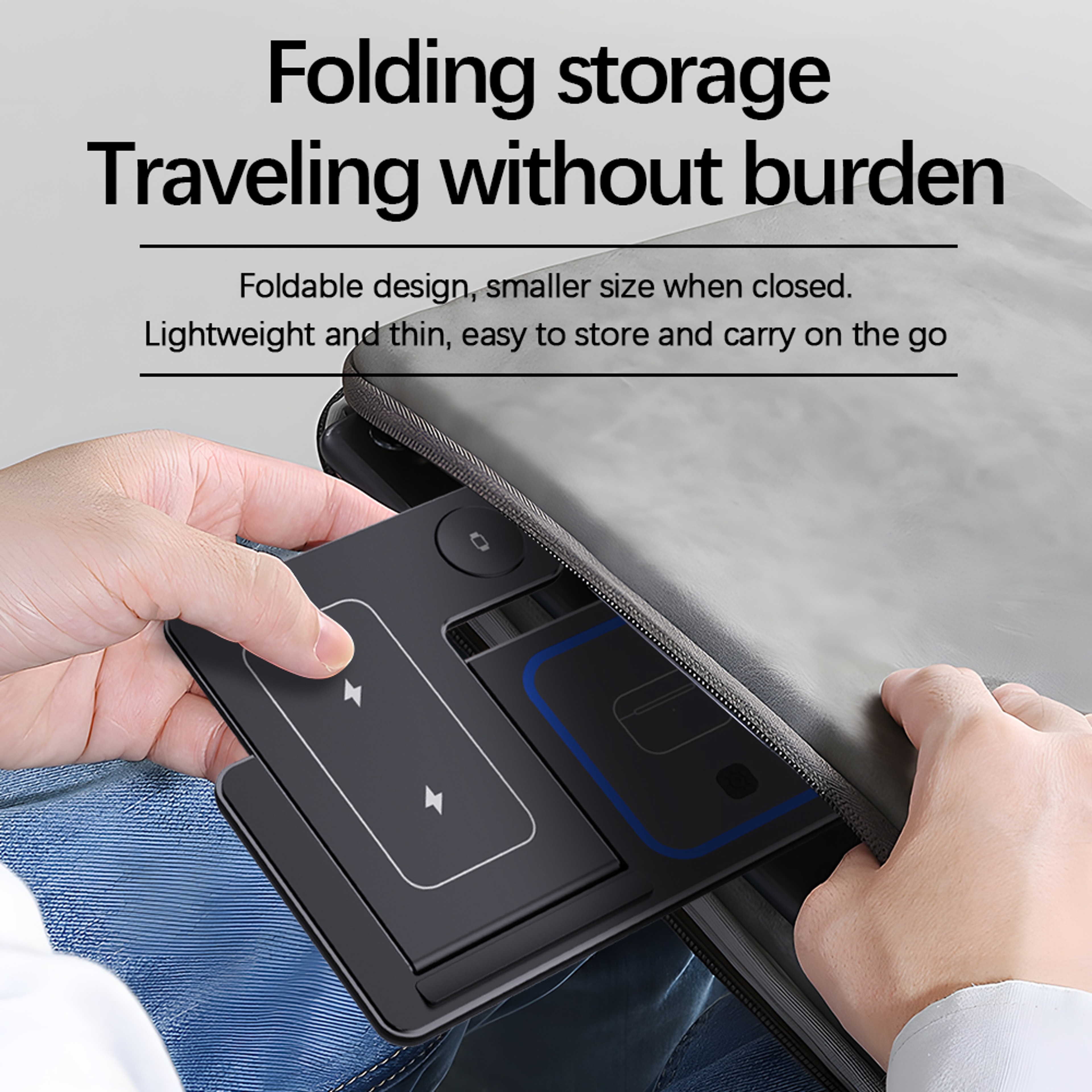 FoldCharge Pro Wireless Charging Station for iPhone Apple Watch and AirPods – view 3