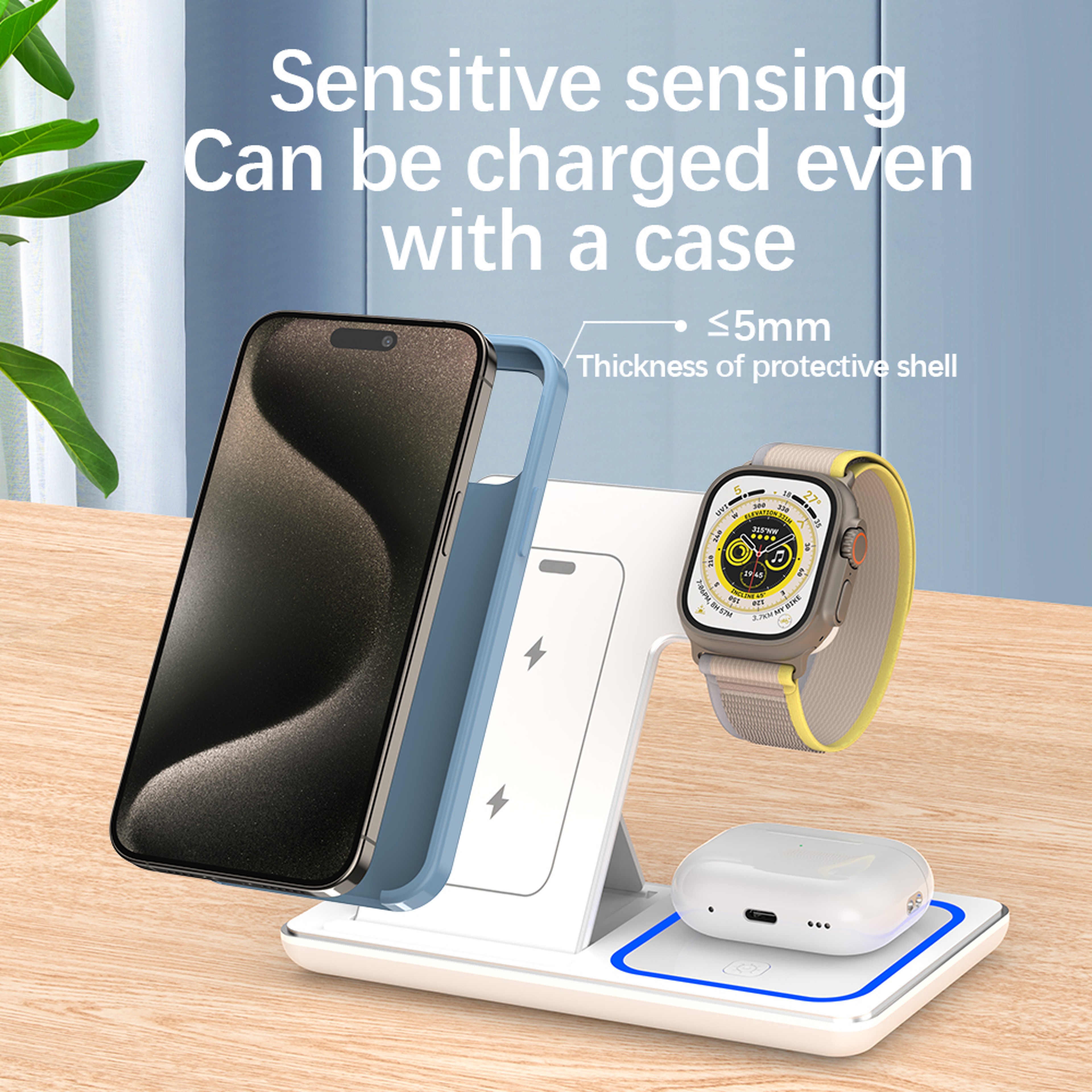 FoldCharge Pro Wireless Charging Station for iPhone Apple Watch and AirPods – view 6