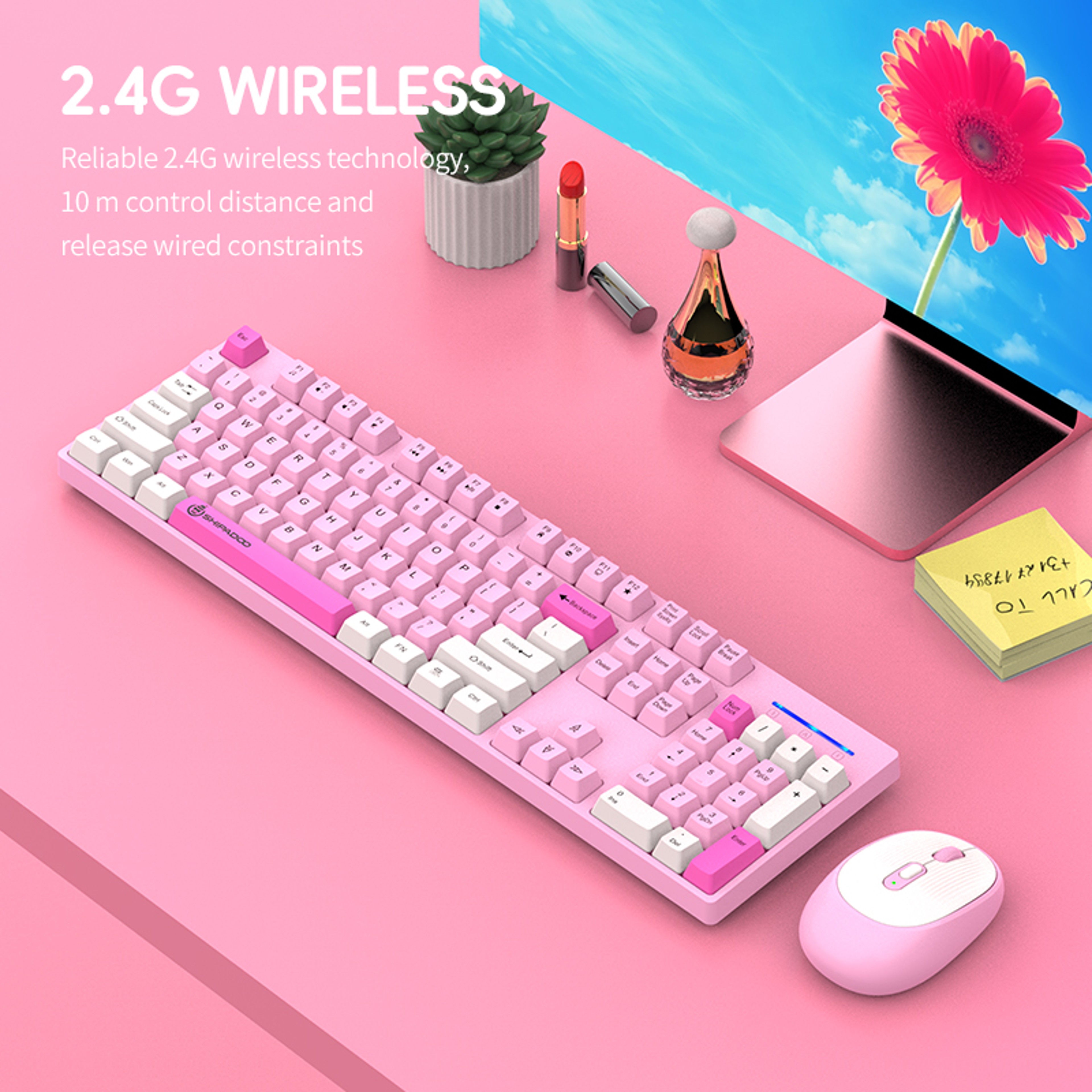 Wireless Keyboard and Mouse Combo for Gaming, Office & Laptop Use – view 3