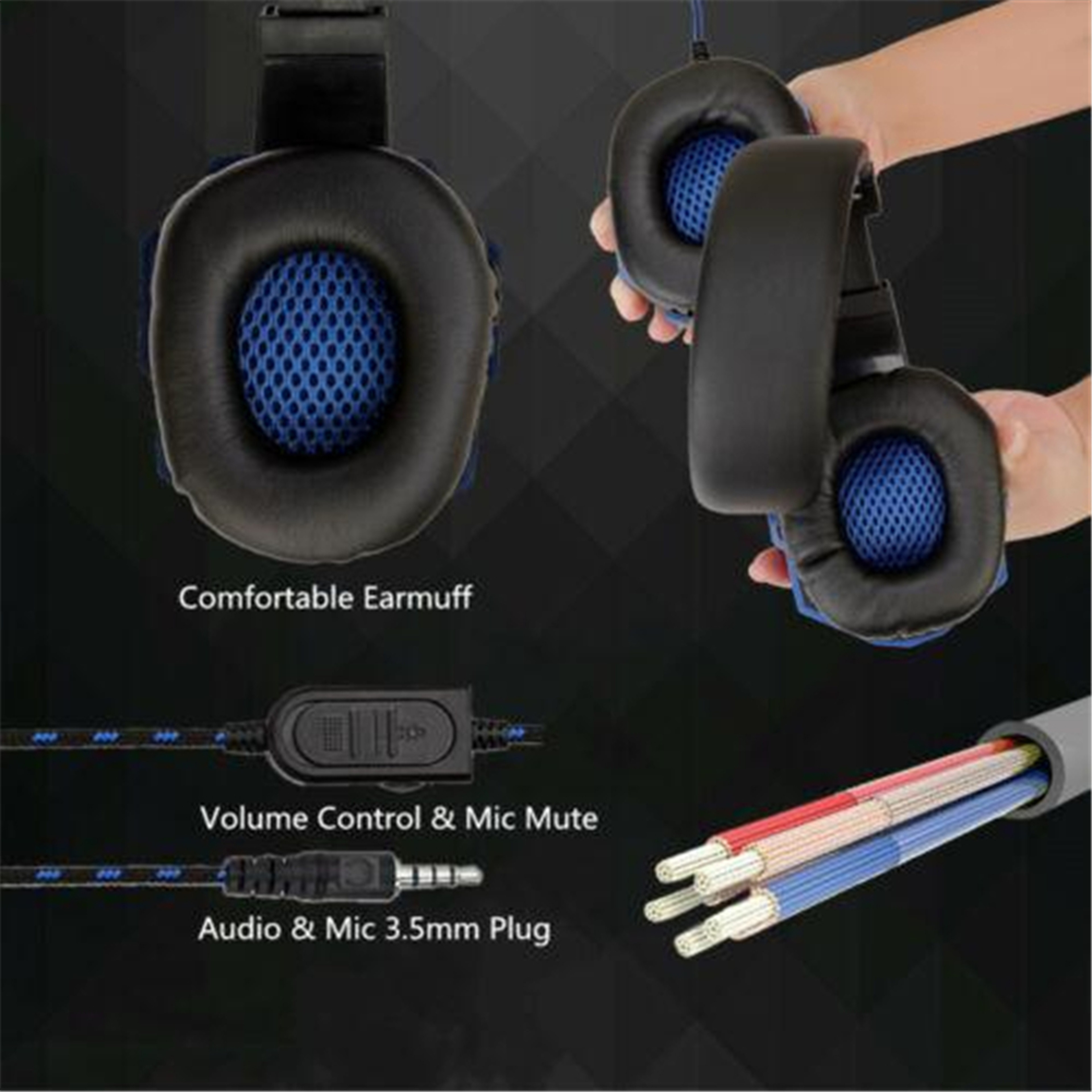 Pro Stereo Wired Gaming Headset With NoiseReducing Mic For Xbox PC  Mobile 4