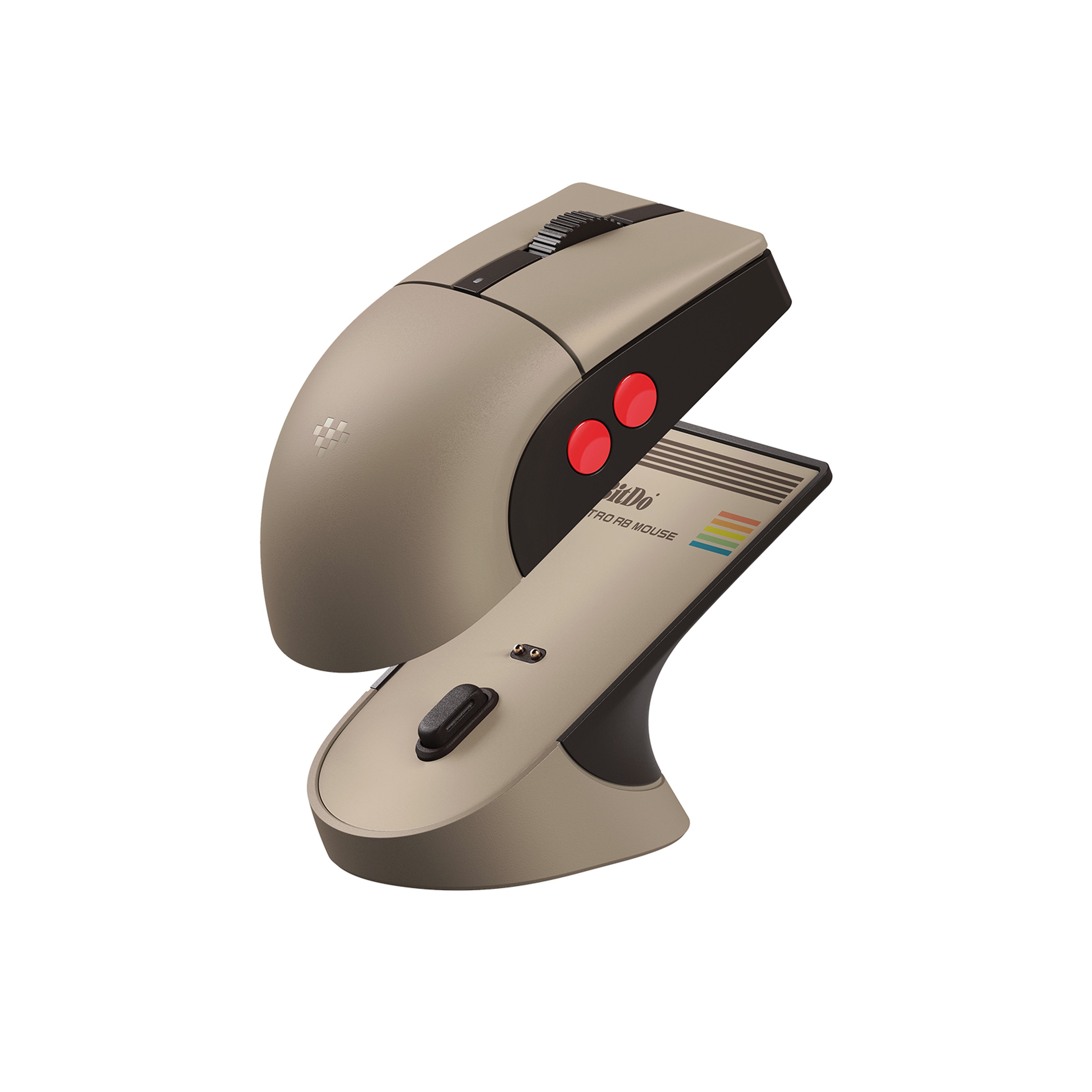 Retro R8 Wireless Gaming Mouse With Charging Dock  Polling Rate 5