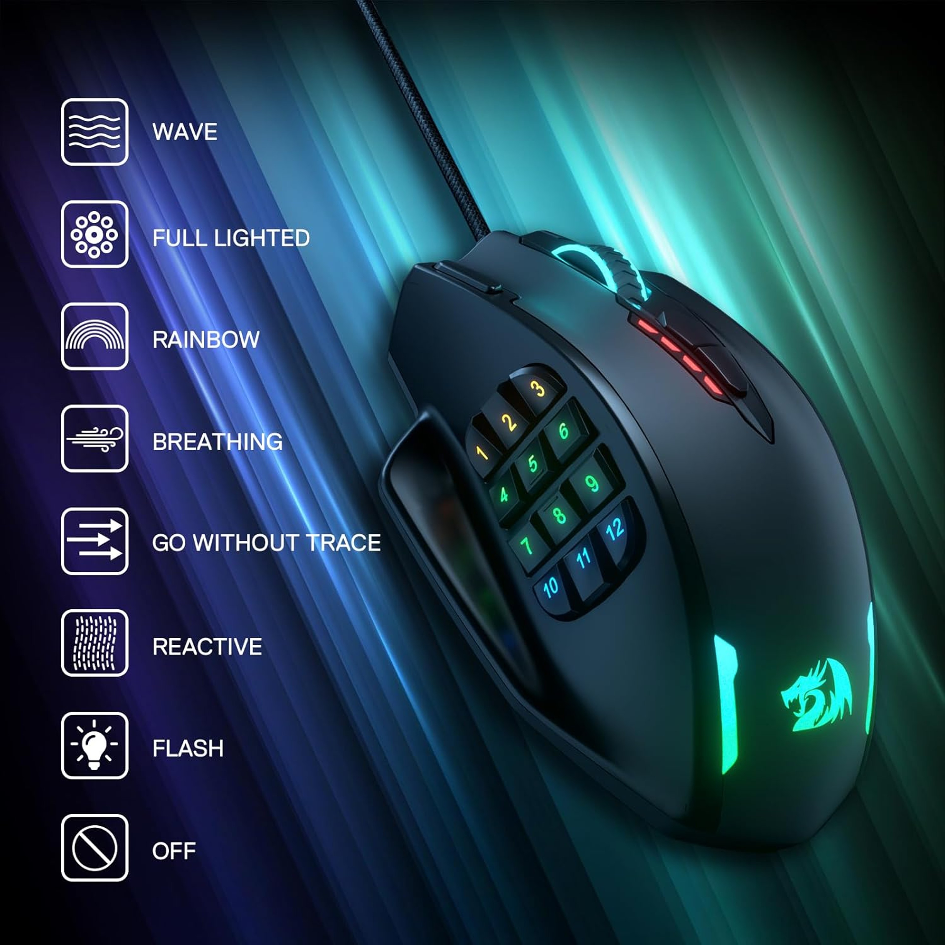 RGB Wired Gaming Mouse With Programmable Buttons And DPI 2