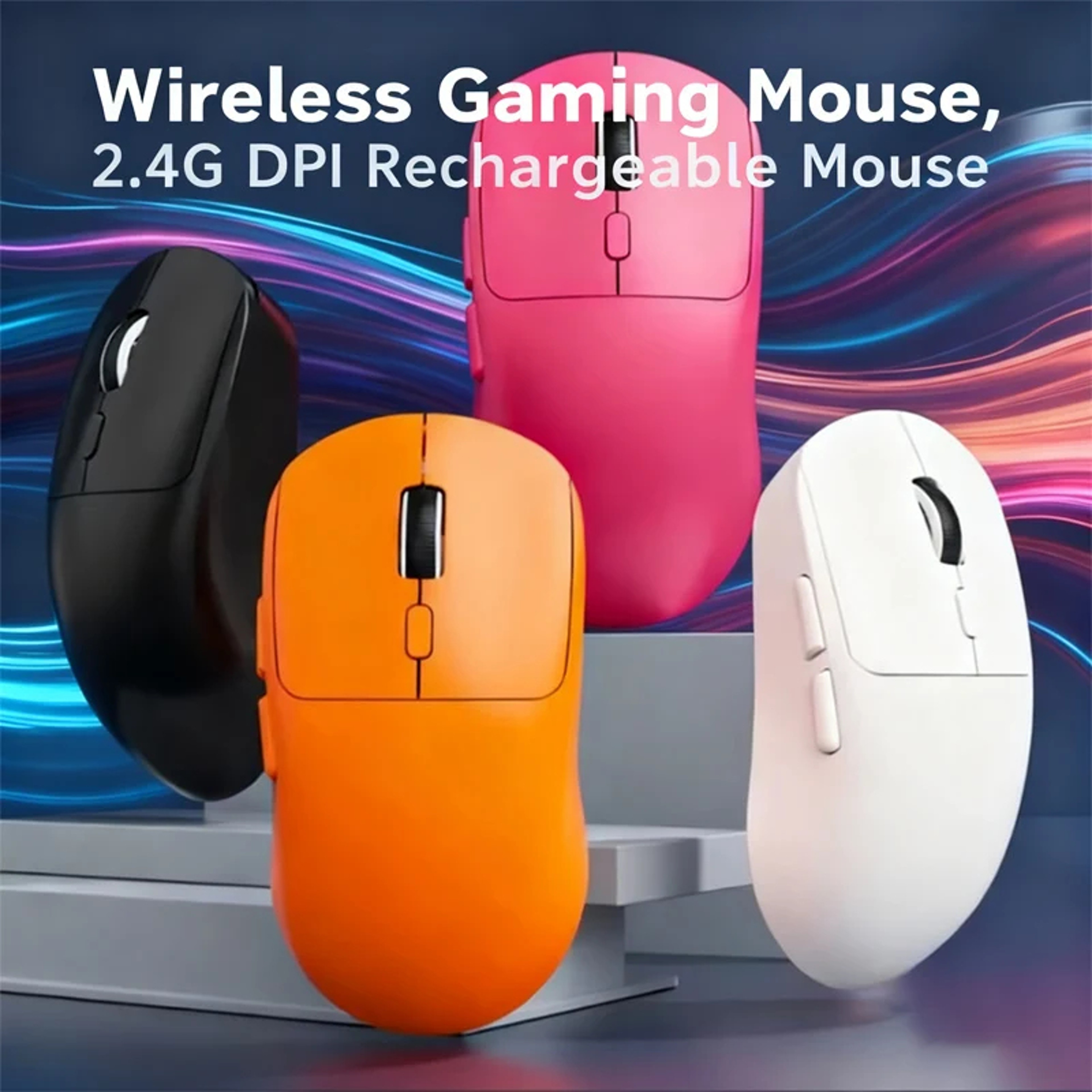 Rechargeable Wireless Gaming Mouse with Adjustable DPI Ergonomic Mouse for PC & Laptop – view 2