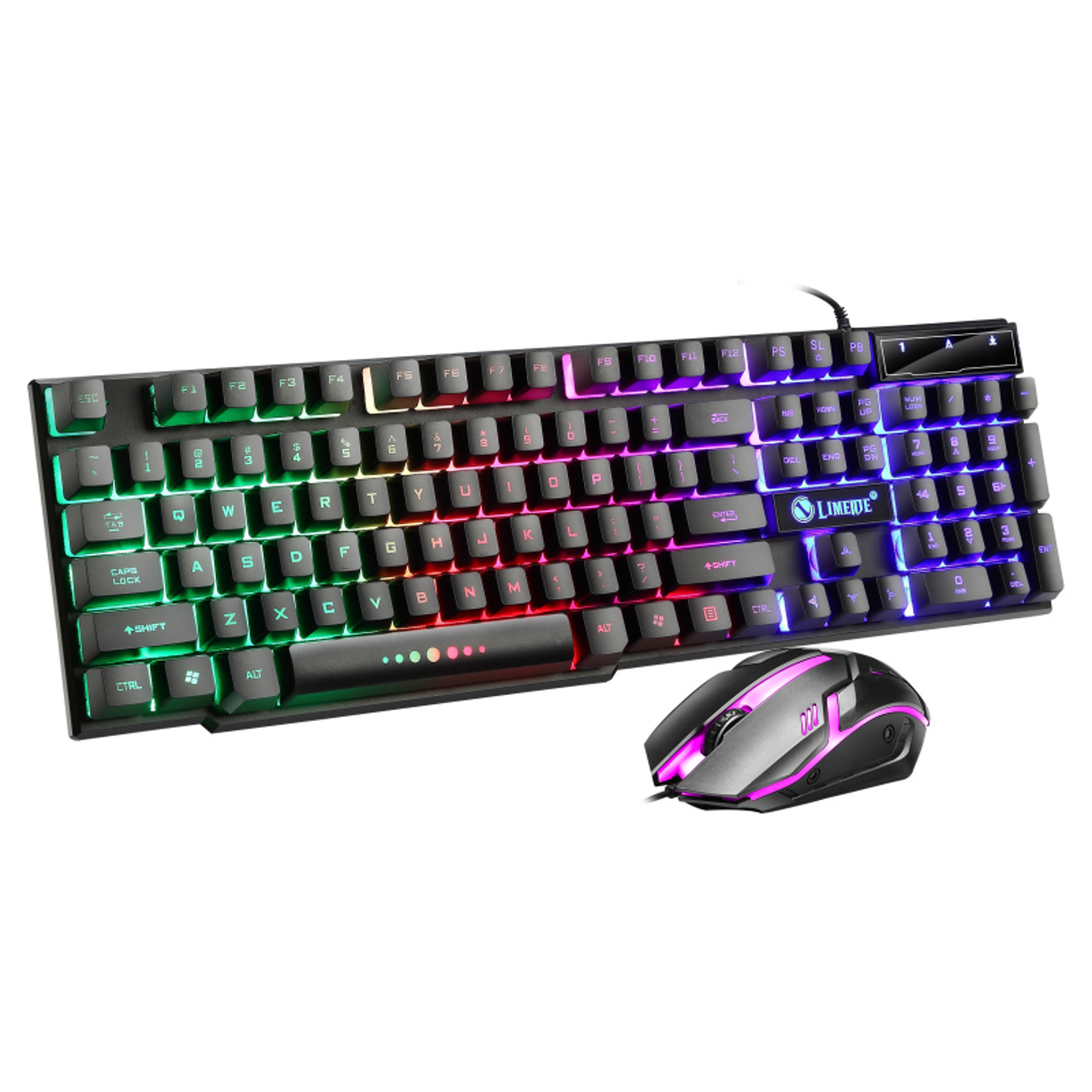 LED Gaming Keyboard And Mouse Combo Wired RGB Backlit PC Gaming Set 1